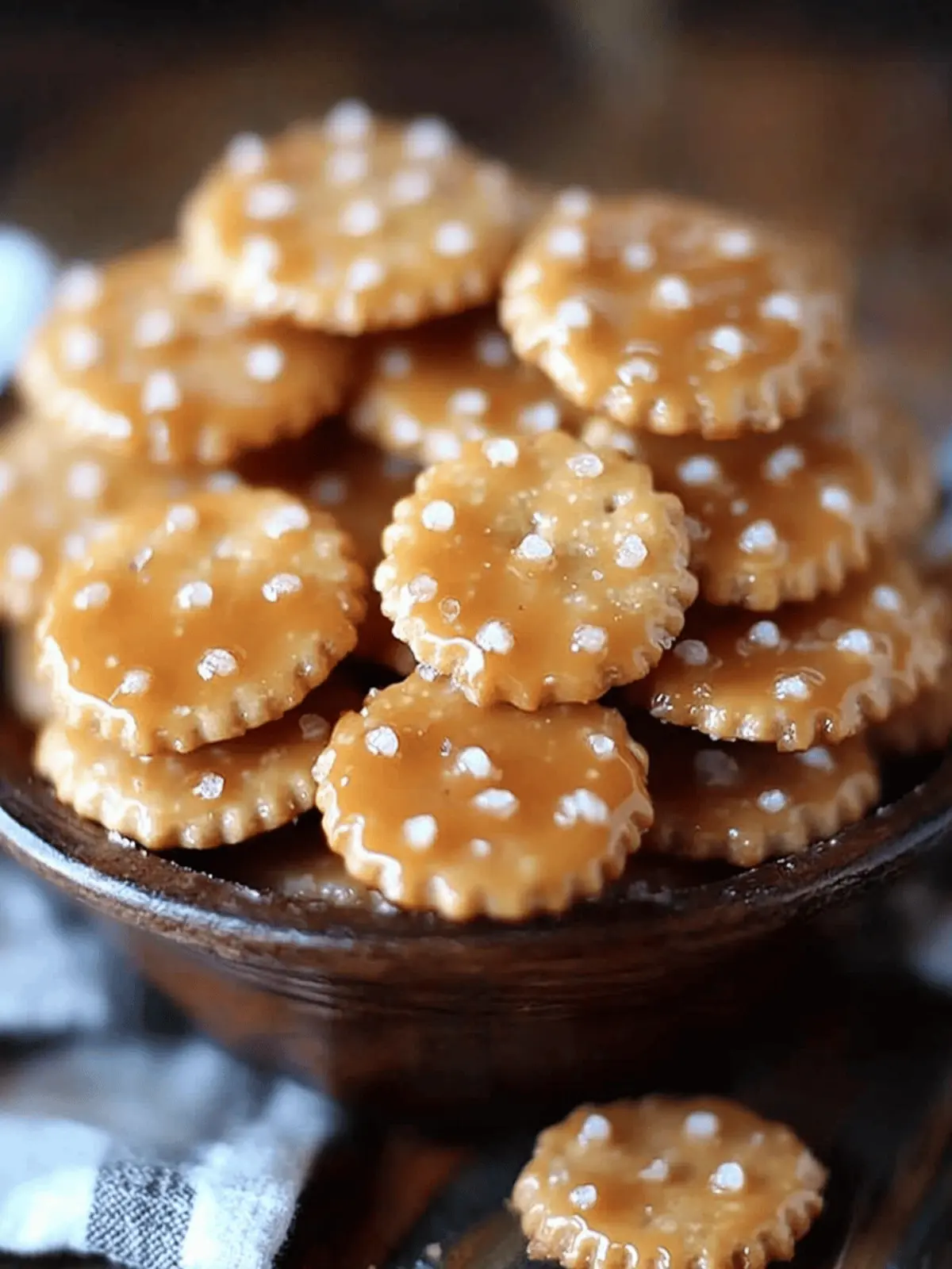 Salted Caramel Cracker Bites