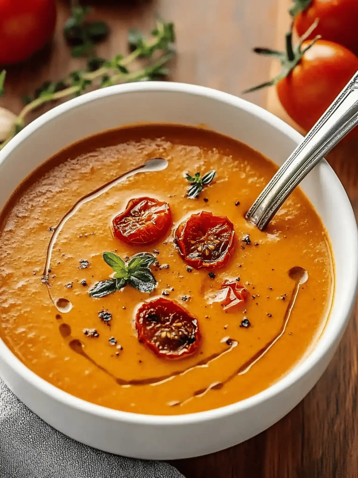 Creamy Roasted Garlic Tomato Soup for Cozy Nights 3 Roasted Garlic Tomato Soup