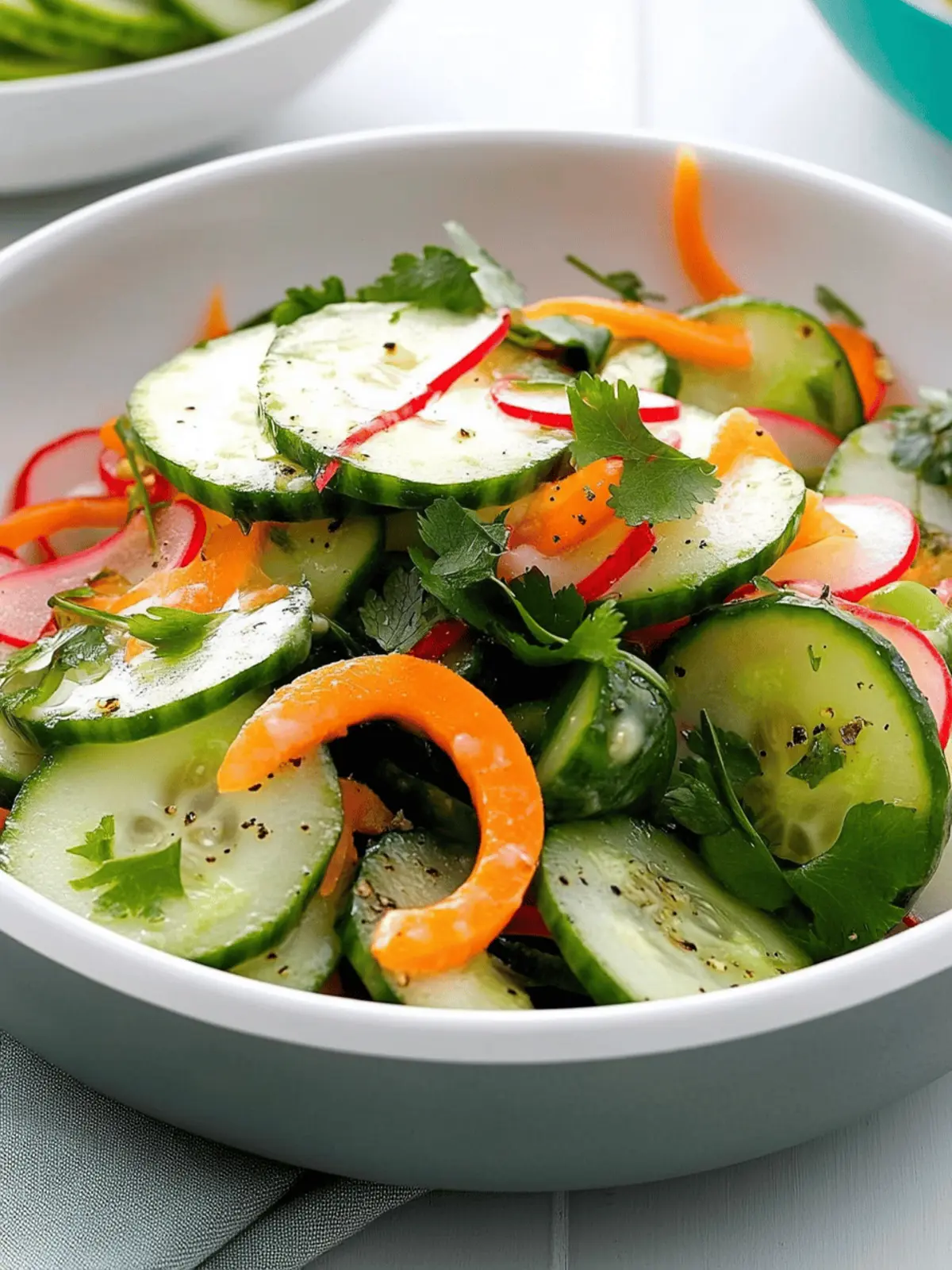 Crisp & Spicy Cucumber Salad: Refreshing Summer Crunch! 4 Crisp & Spicy Cucumber Salad