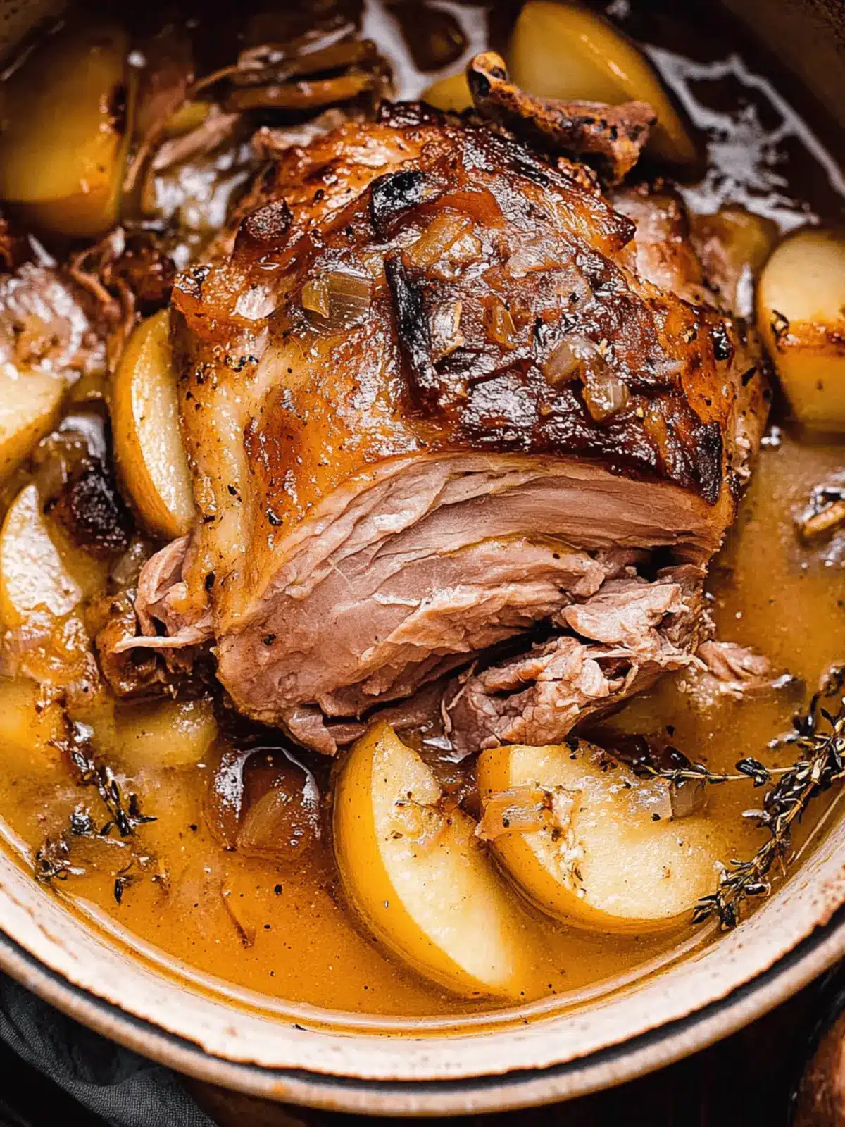 Apple Cider Braised Pork Shoulder
