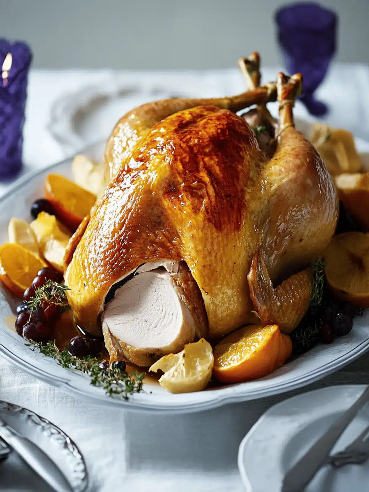 Savory Roast Turkey Crown with Citrus and Thyme Magic 3 Roast turkey crown