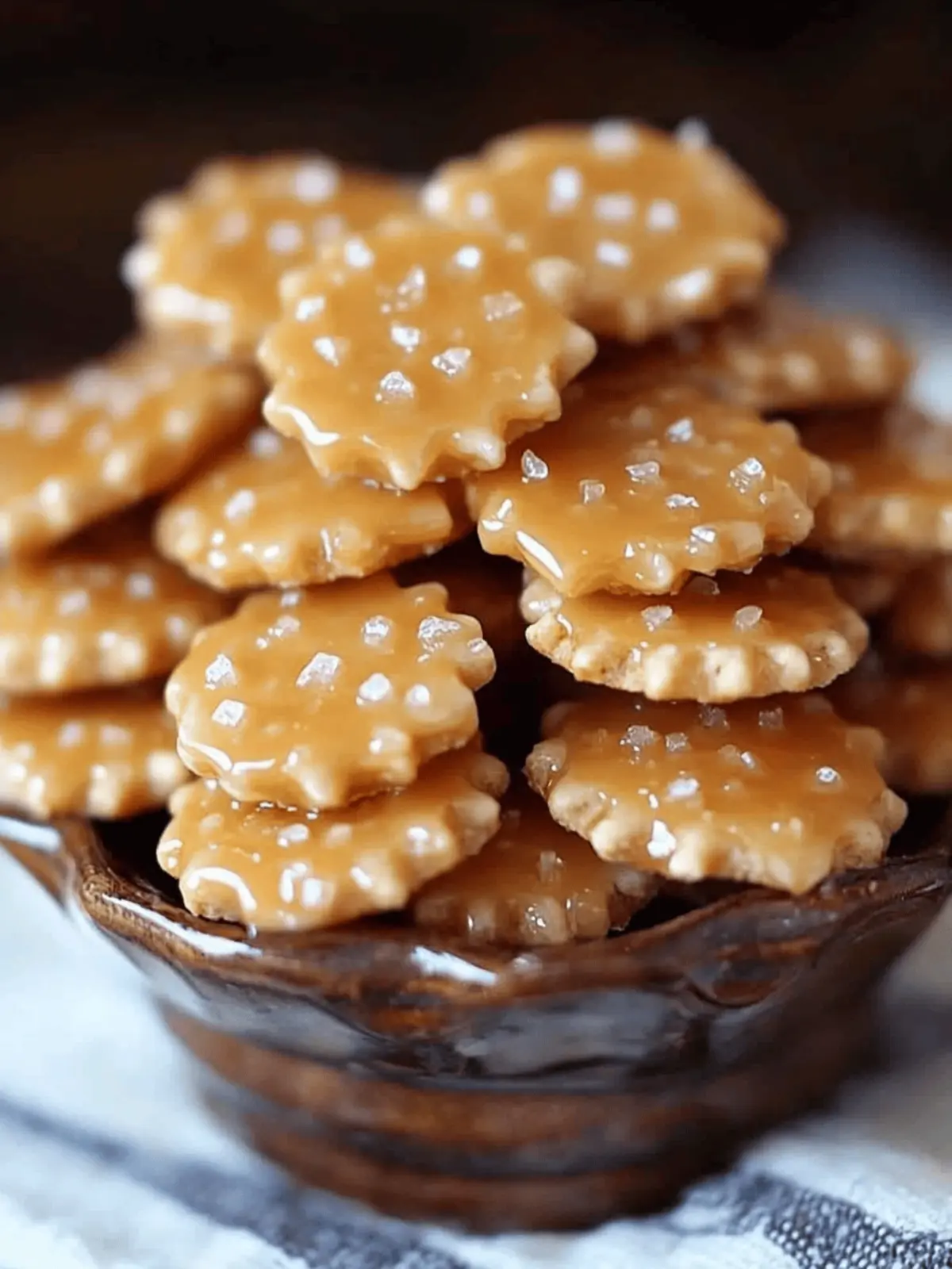 Salted Caramel Cracker Bites