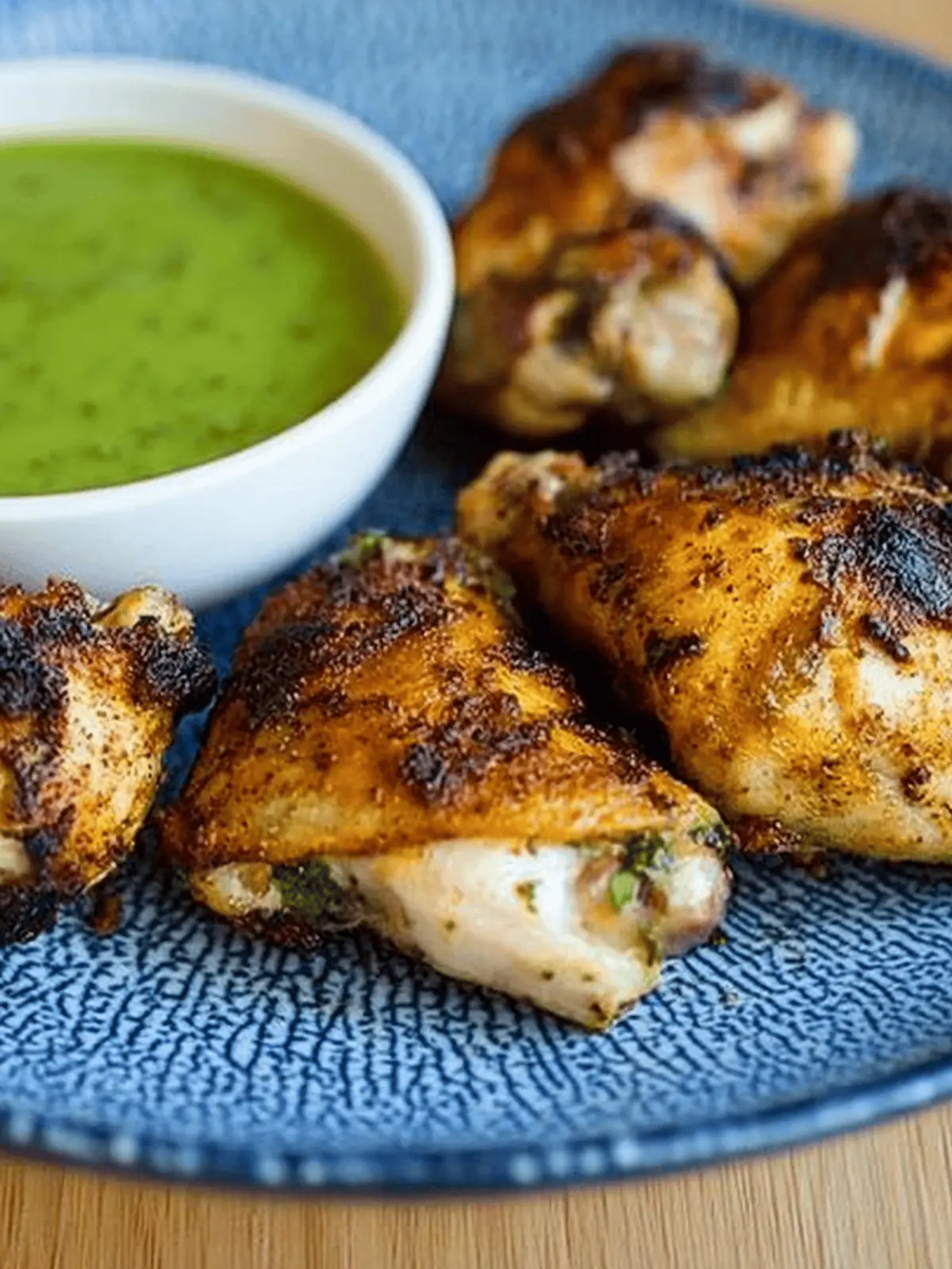 Peruvian Chicken with Green Sauce