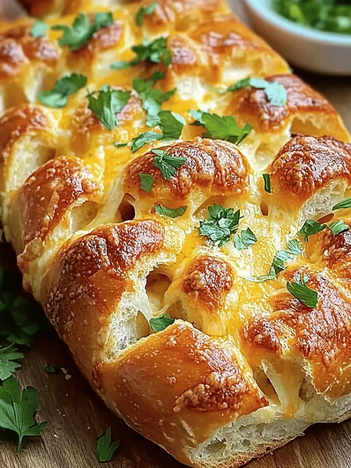 Cheesy Pull-Apart Garlic Bread Delightful Flavor Bursts