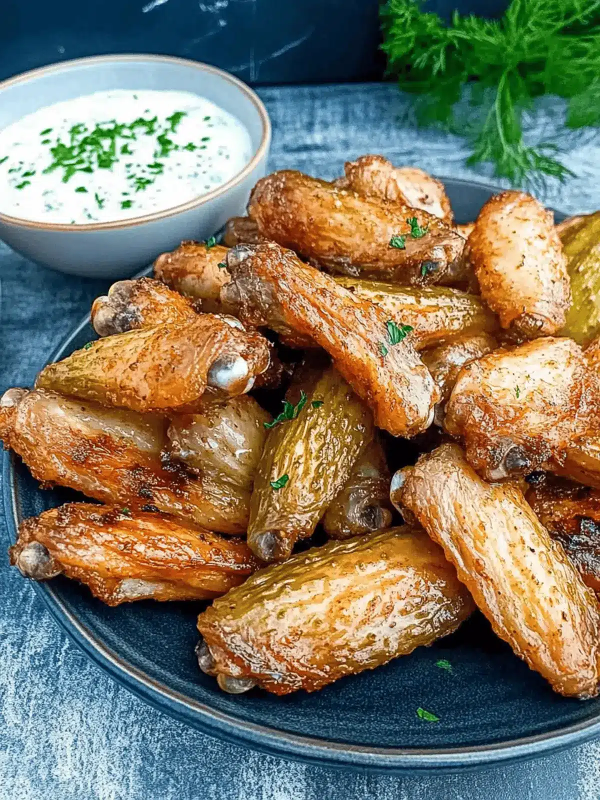 Smoked Dill Pickle Wings