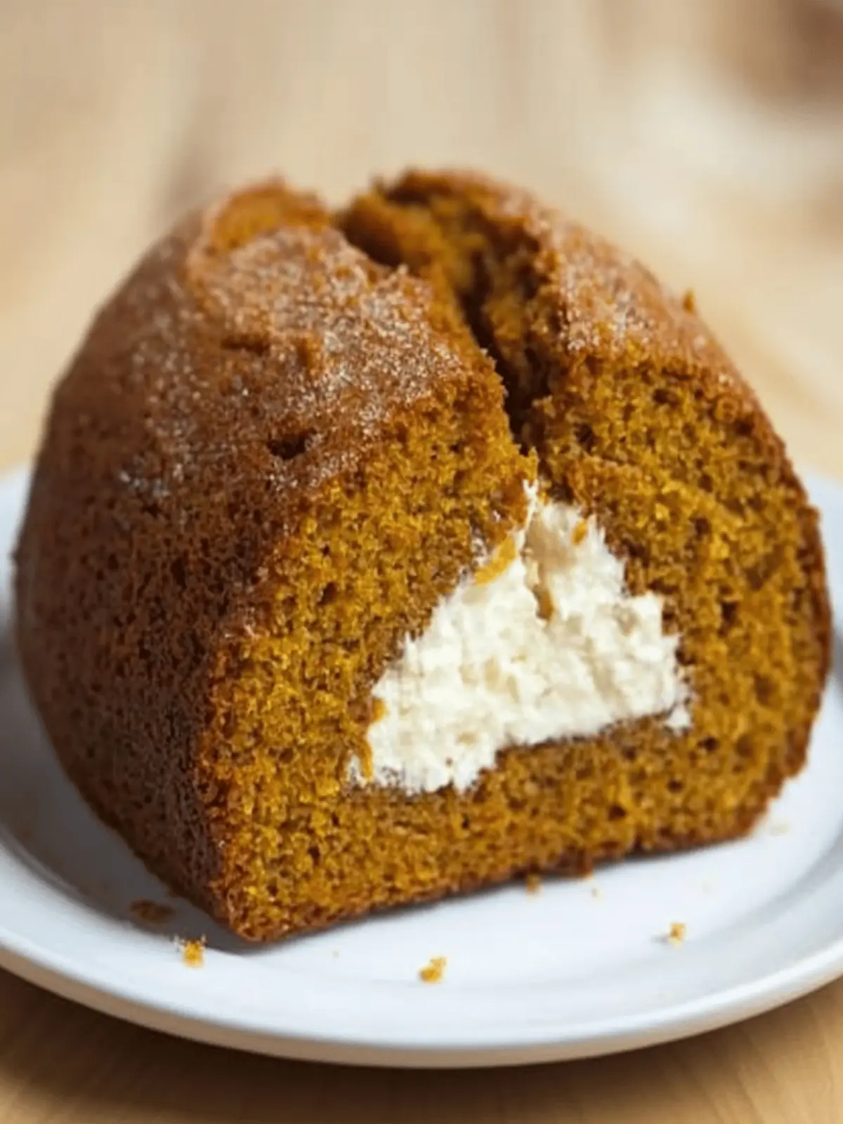Pumpkin Bread Ring With Maple Cream Cheese Filling