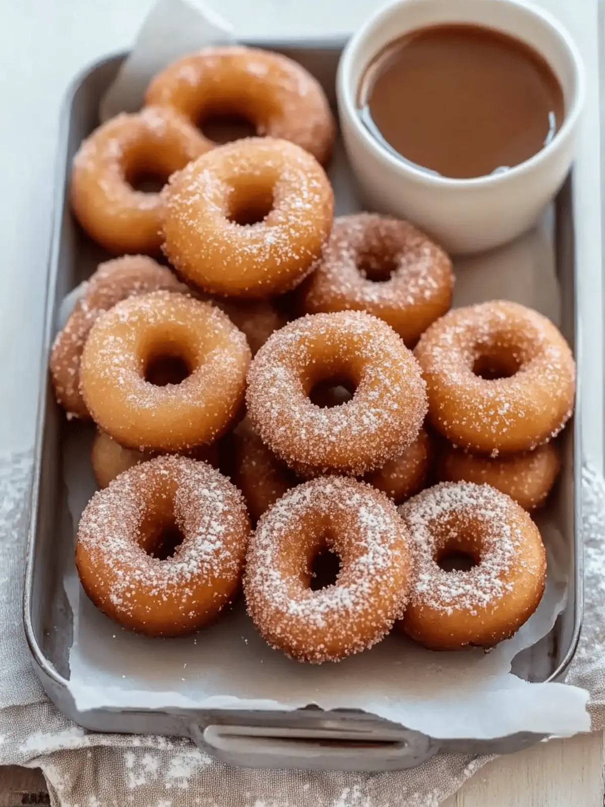 Sweet Churro Donut Bites