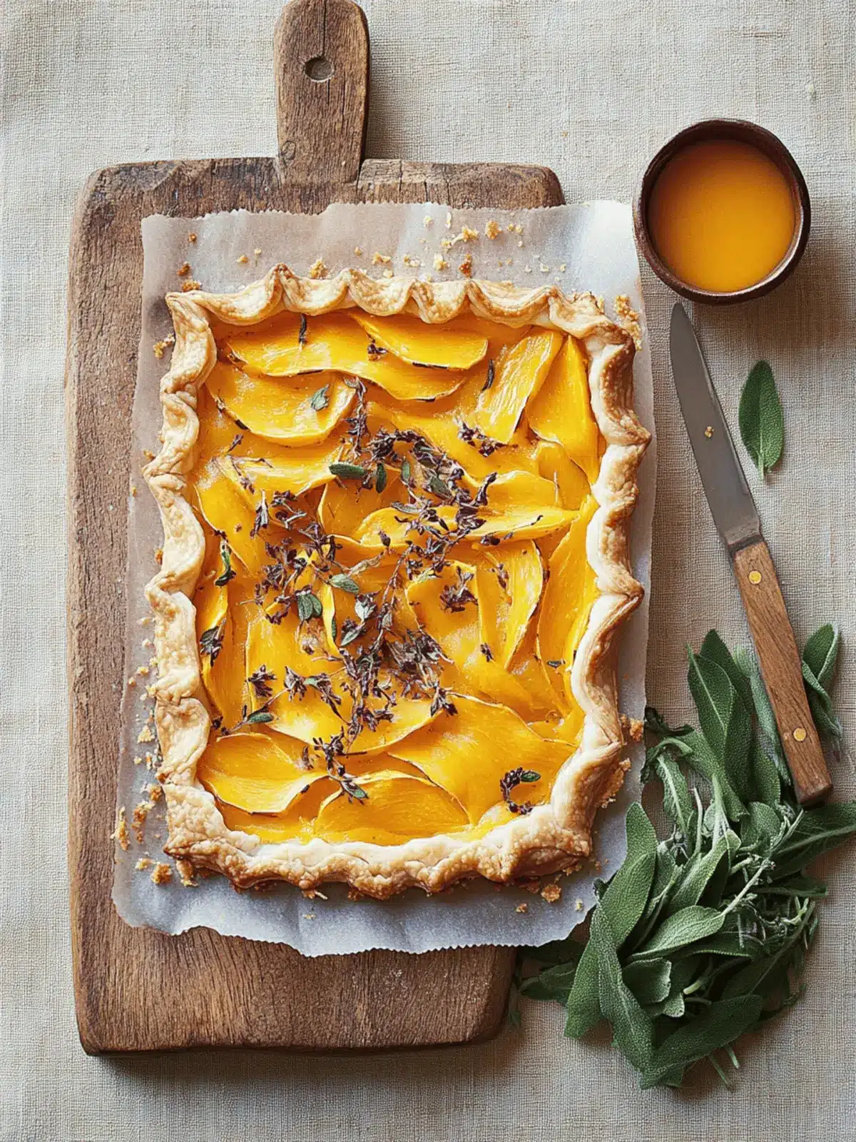 Savory Butternut Squash-Sage Tart for Cozy Winter Gatherings 3 Butternut Squash-Sage Tart