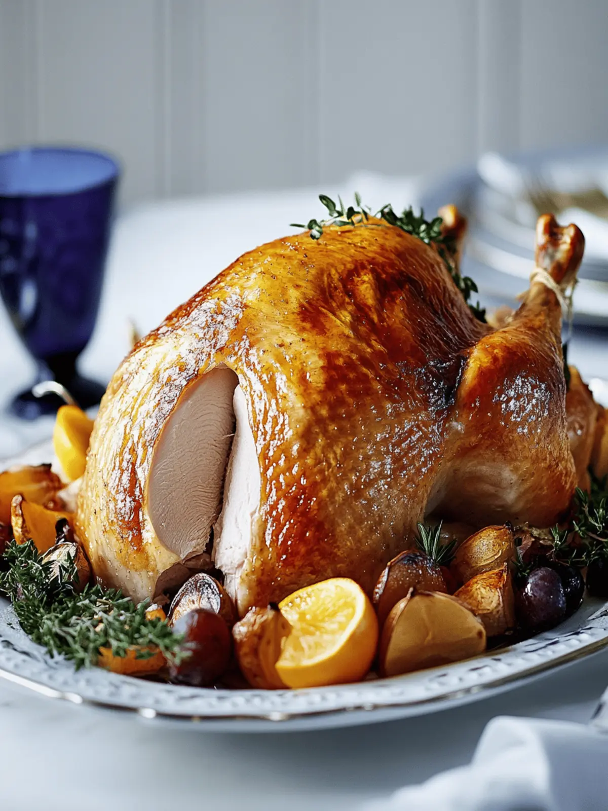 Savory Roast Turkey Crown with Citrus and Thyme Magic 5 Roast turkey crown