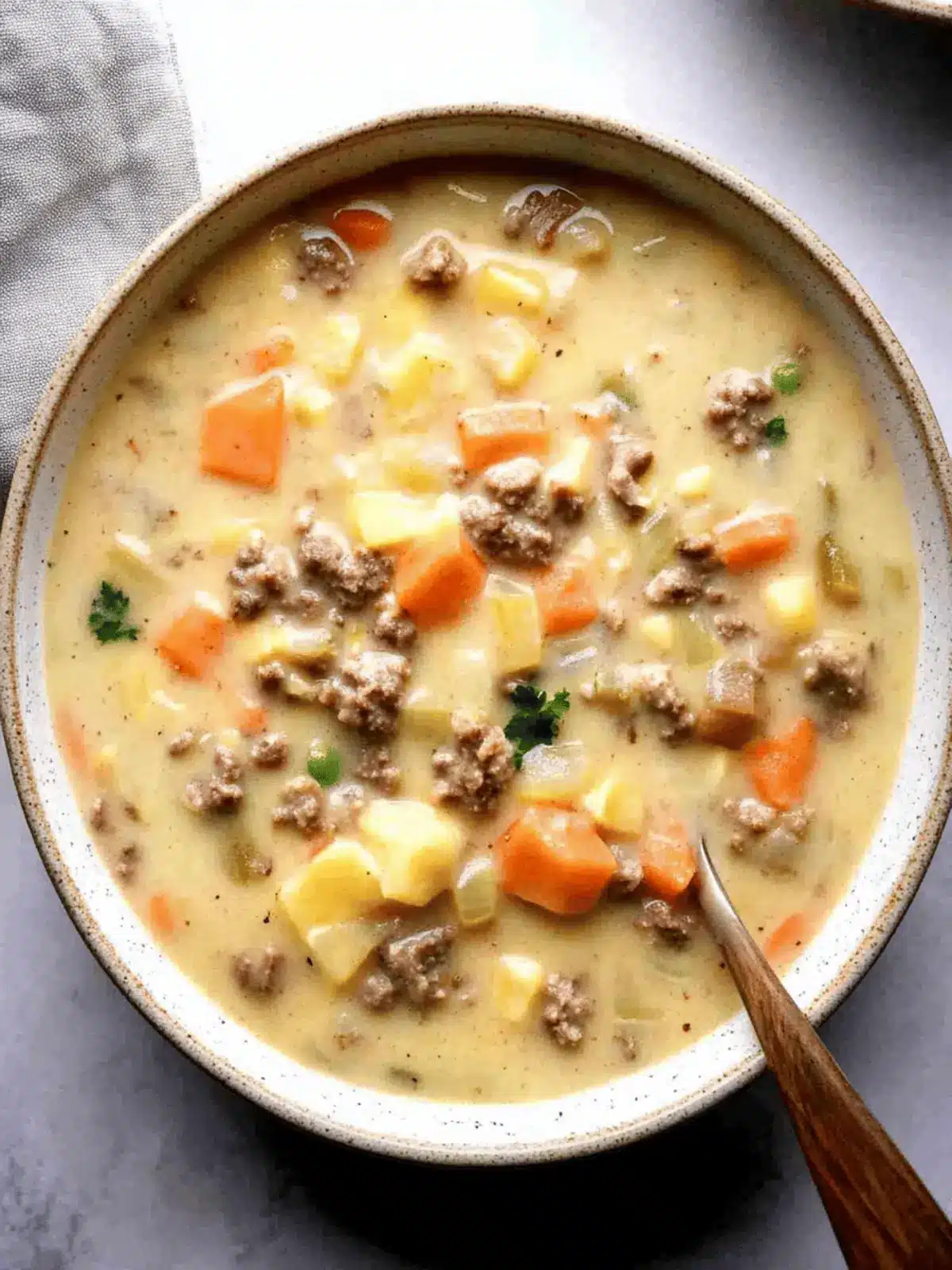 Cheeseburger Soup