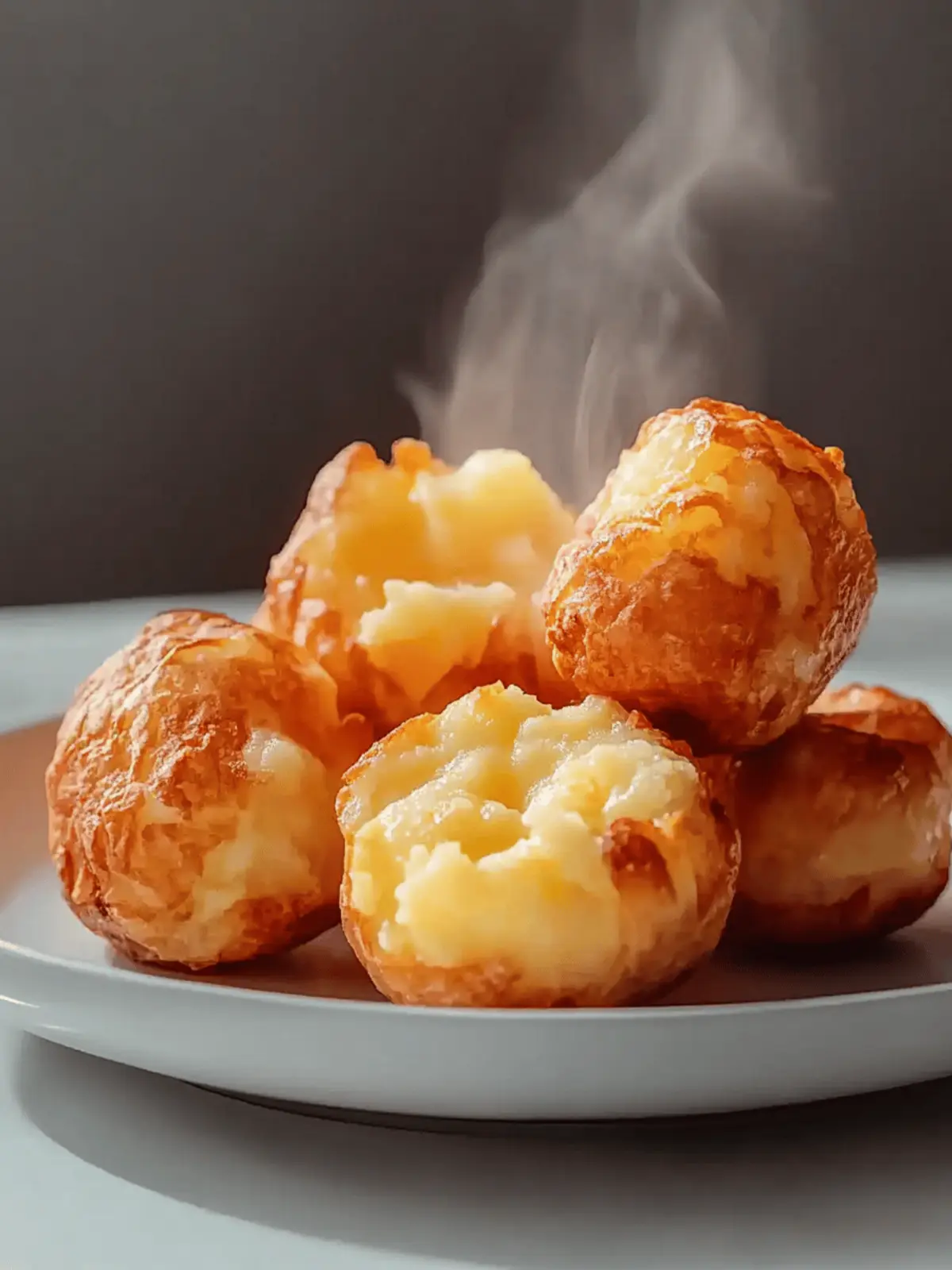 Crispy Mashed Potato Cheese Puffs