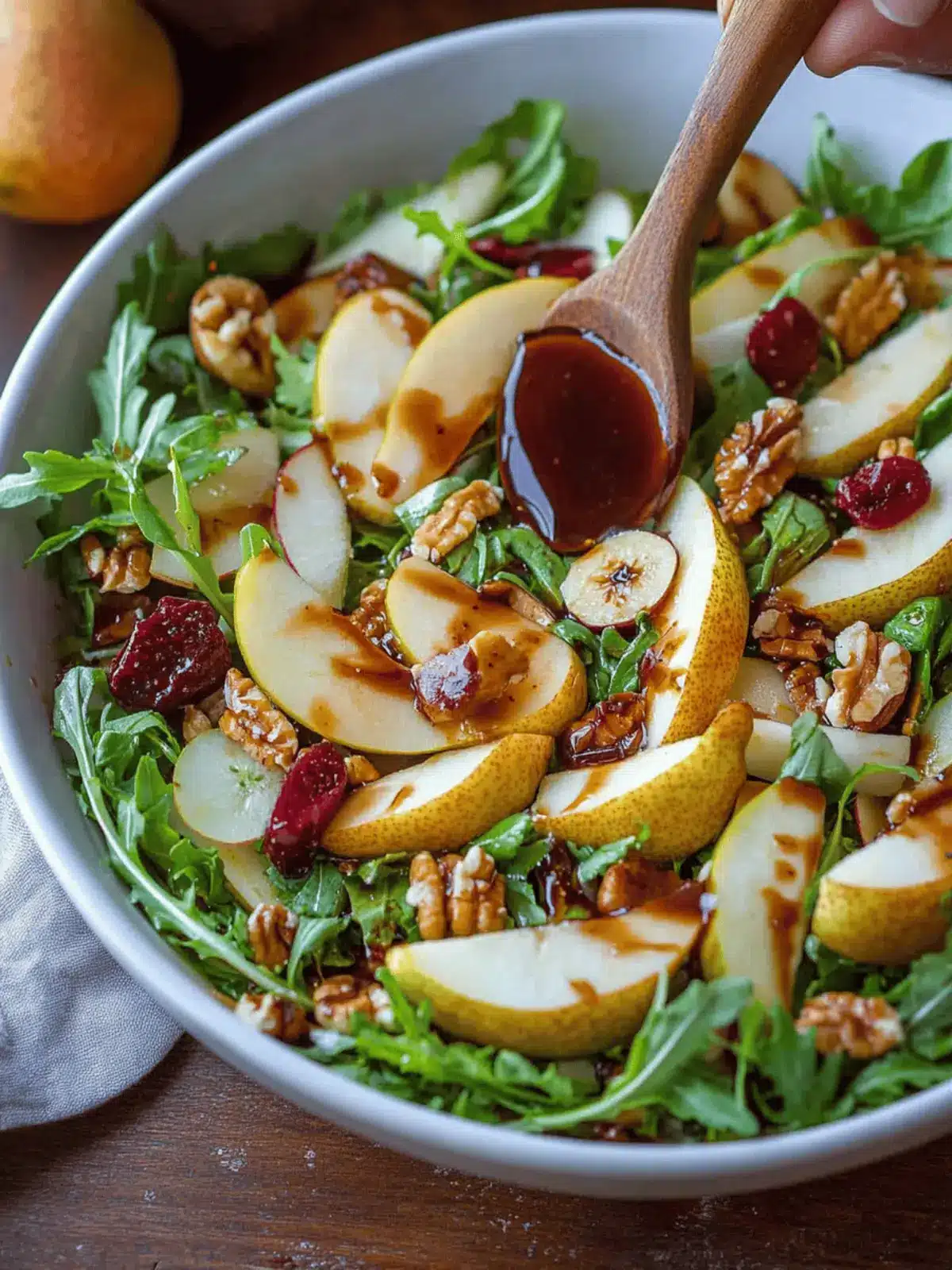 Pear Salad with Balsamic Vinaigrette