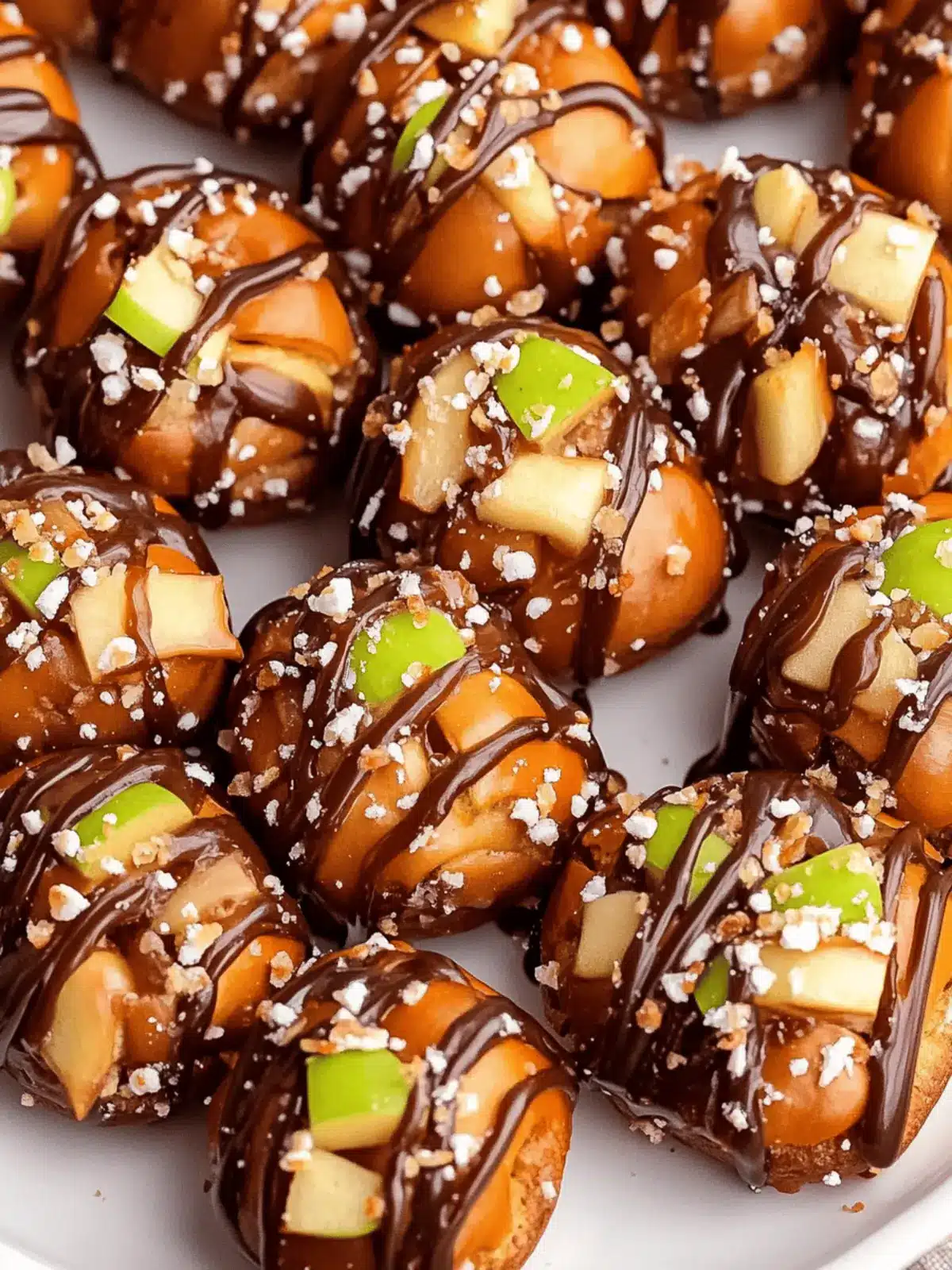Caramel Apple Pretzel Bites: Sweet, Salty Fall Delight 3 Caramel Apple Pretzel Bites