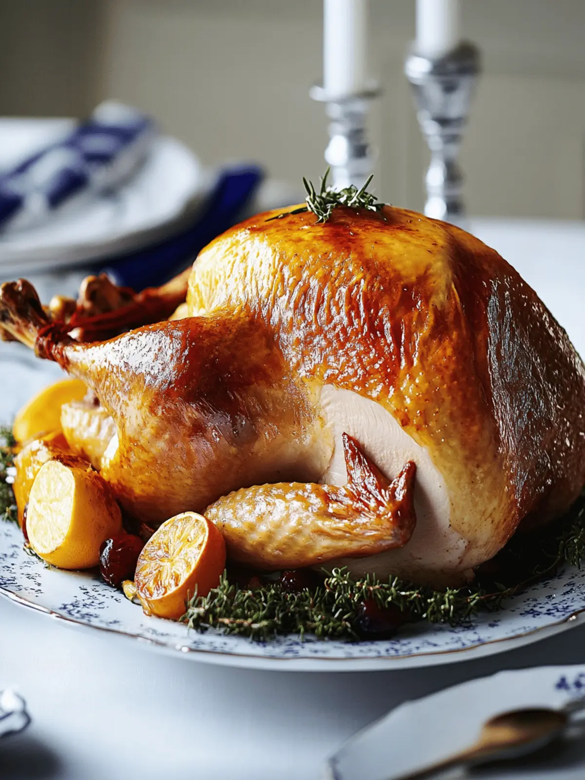 Savory Roast Turkey Crown with Citrus and Thyme Magic 4 Roast turkey crown