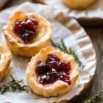 Baked Cranberry Brie Bites