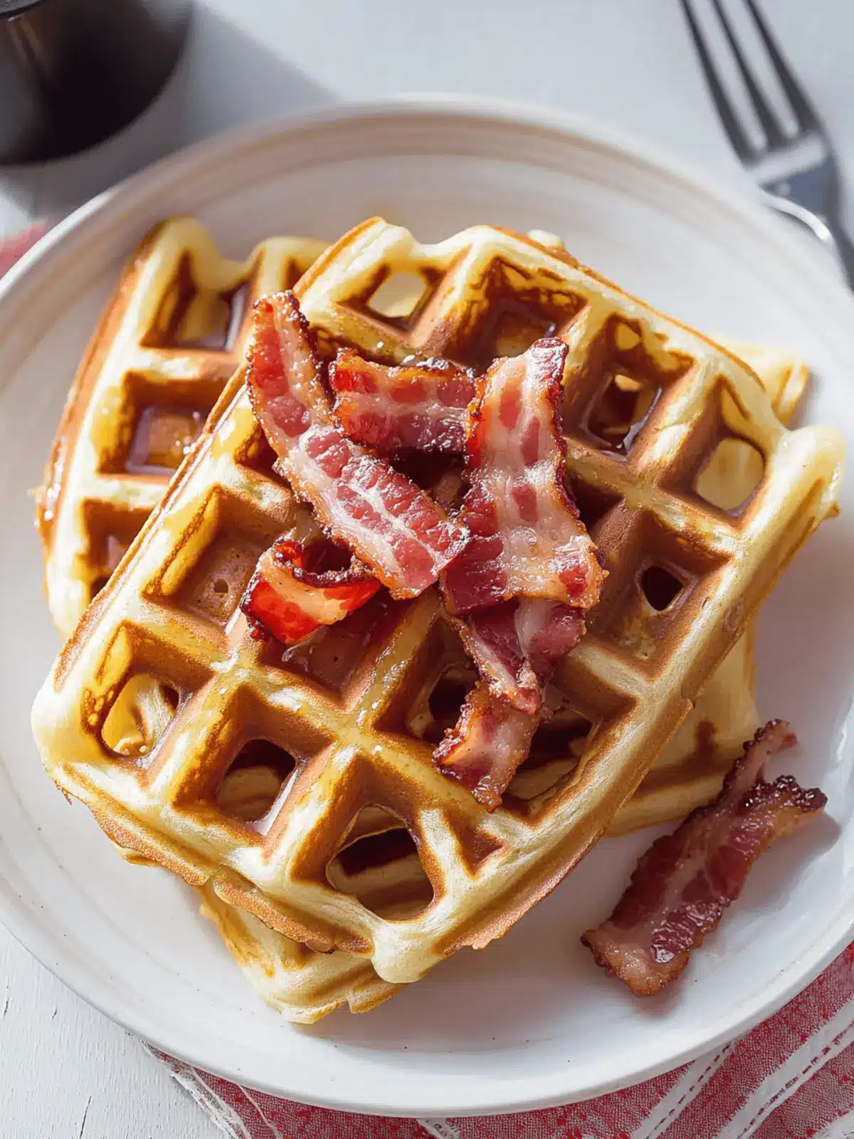 Savor the Crunch: Irresistible Bacon Waffles Recipe 5 Bacon Waffles