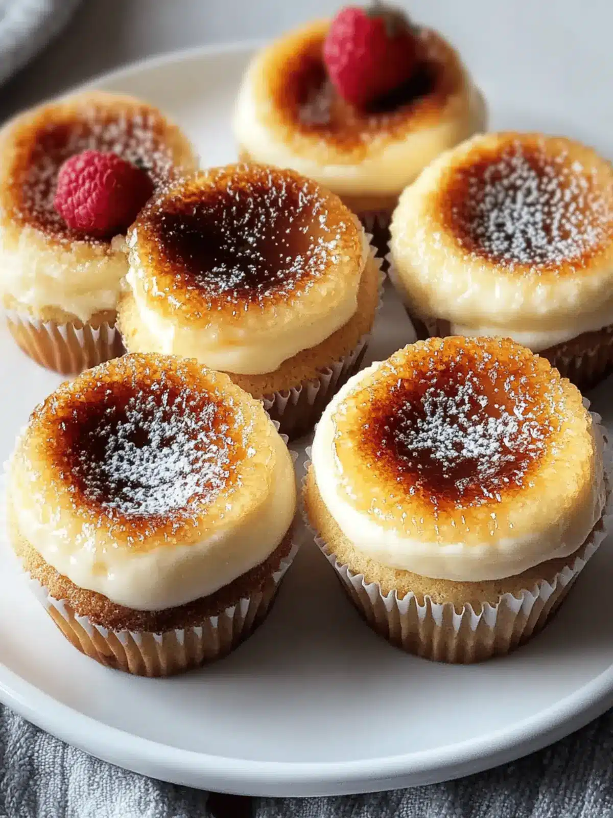 Decadent Vanilla Bean Crème Brûlée Cheesecake Cupcakes 3 Vanilla Bean Crème Brûlée Cheesecake Cupcakes