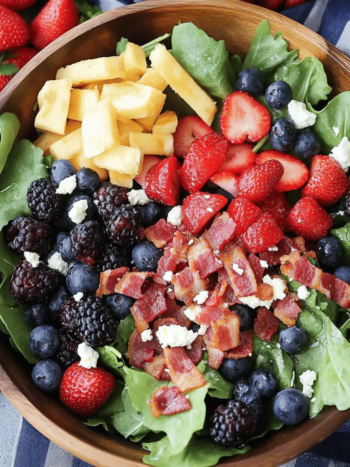 berry bacon salad