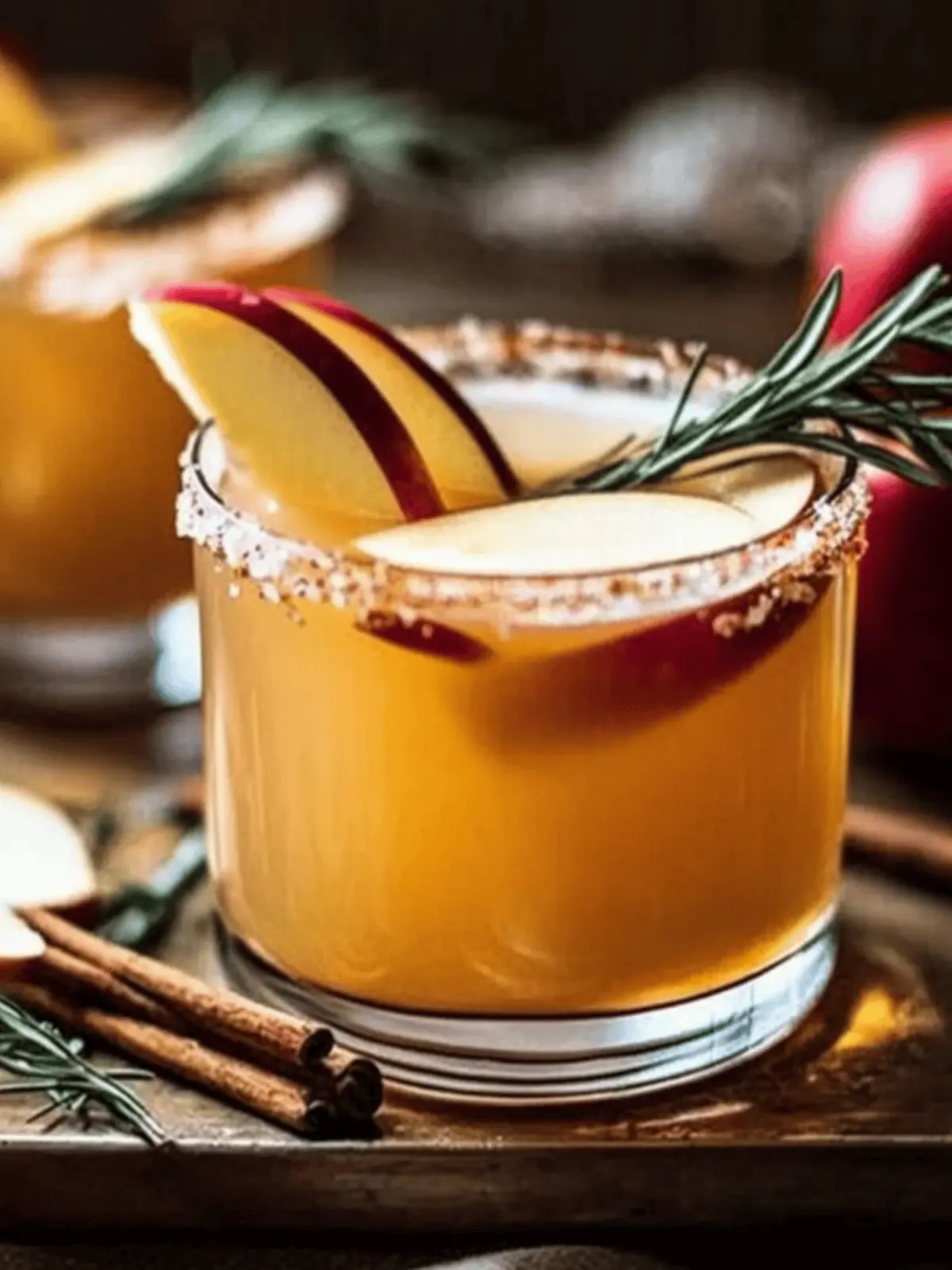 Smoky Harvest Apple Cider Margarita