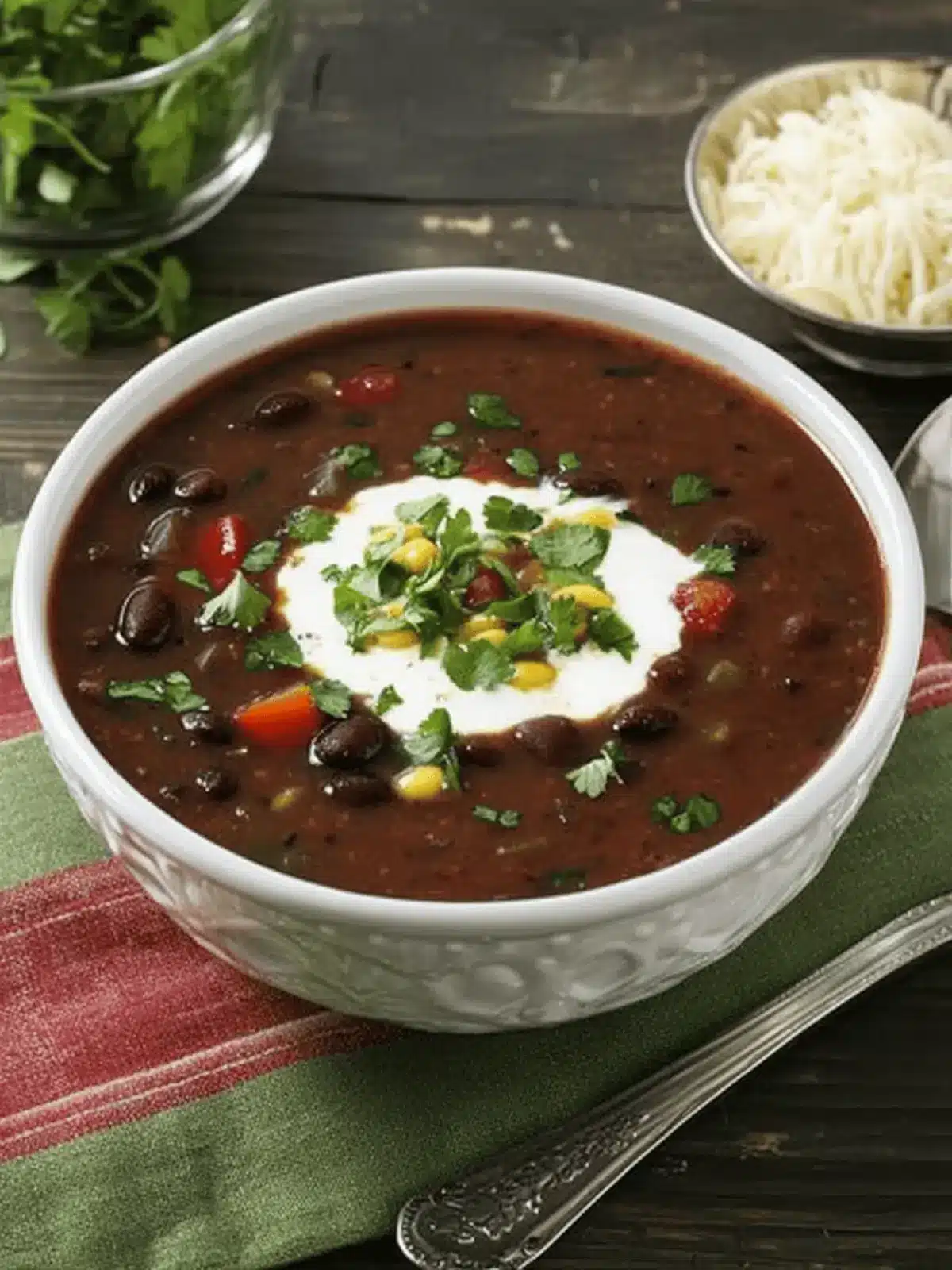 Spicy Black Bean and Pepper Soup for a Cozy Night In 3 Spicy Black Bean and Pepper Soup