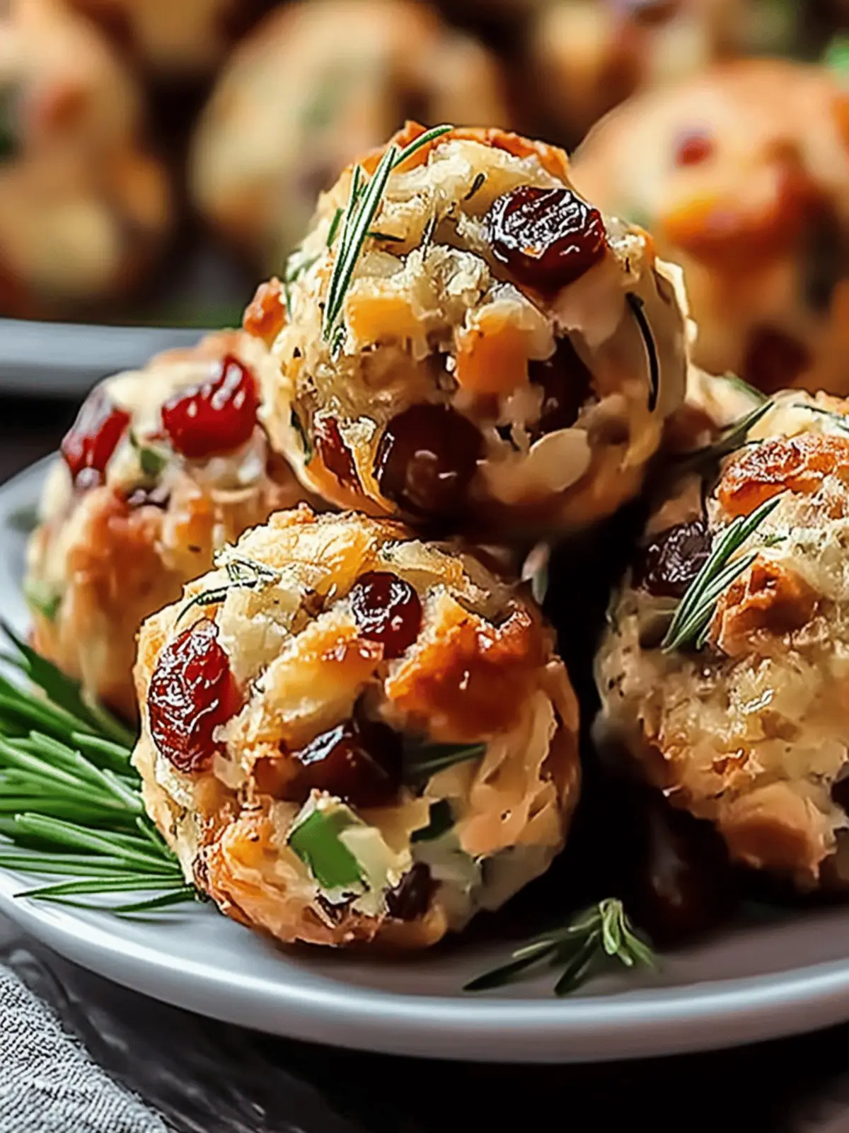 Cranberry & Turkey Stuffing Balls