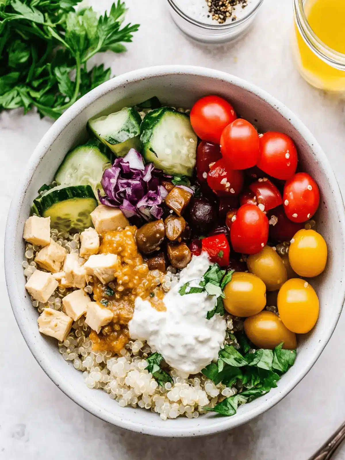 Delicious Mediterranean Quinoa Bowl for a Healthy Glow 3 Mediterranean Quinoa Bowl