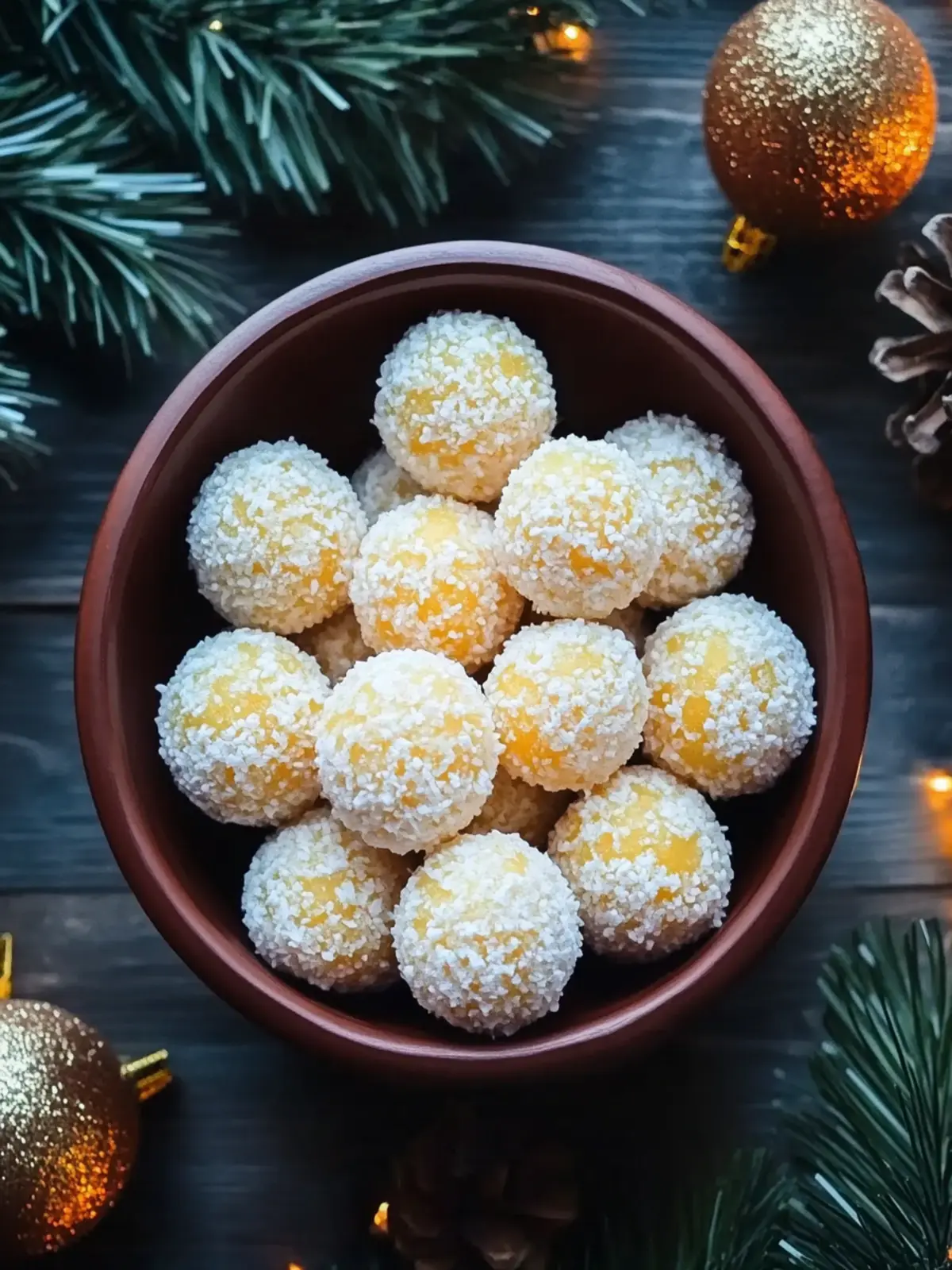 Tropical Pineapple Christmas Balls: No-Bake Holiday Bliss 5 Pineapple Christmas Balls