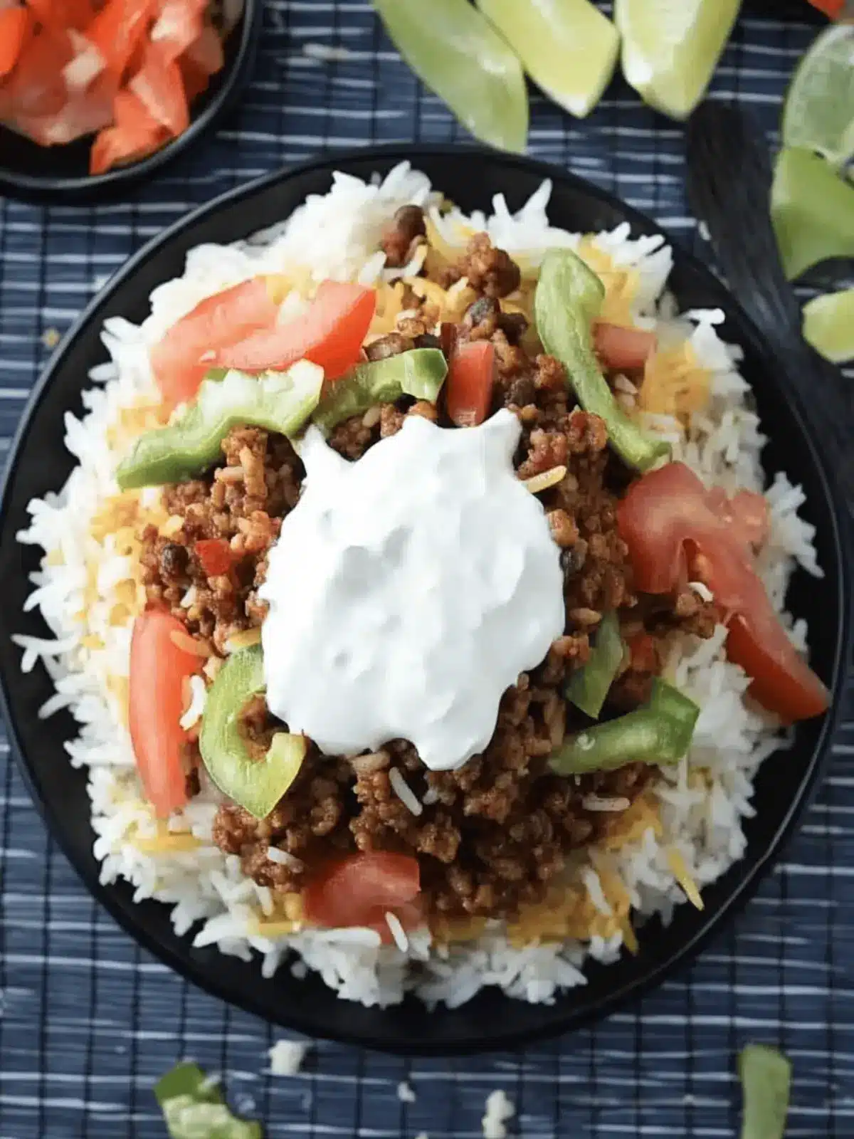 Savory Taco Rice Bowl: A Fun Twist on Dinner Tonight 2 Taco Rice