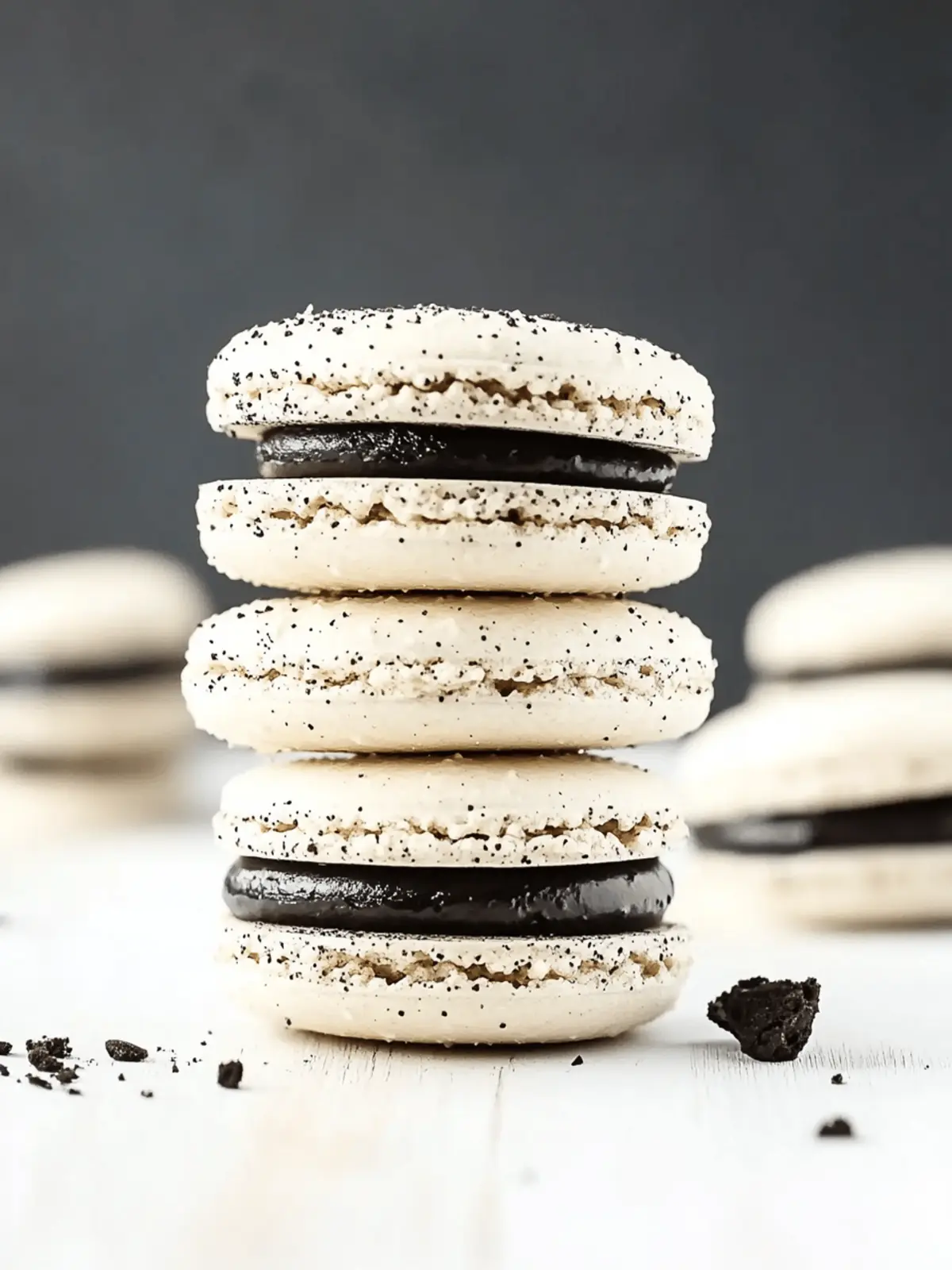 Indulge in Delightful Oreo Macarons for Sweet Moments 4 Oreo Macarons