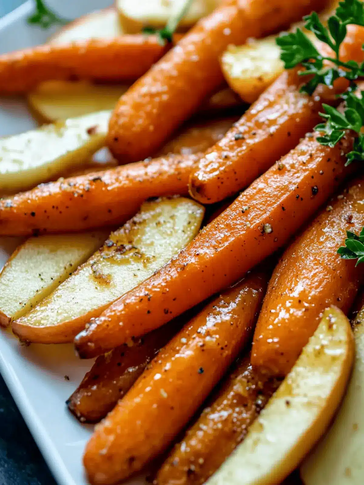 Maple Dijon Glazed Roasted Carrots and Apples for Cozy Nights 3 Maple Dijon Glazed Roasted Carrots and Apples