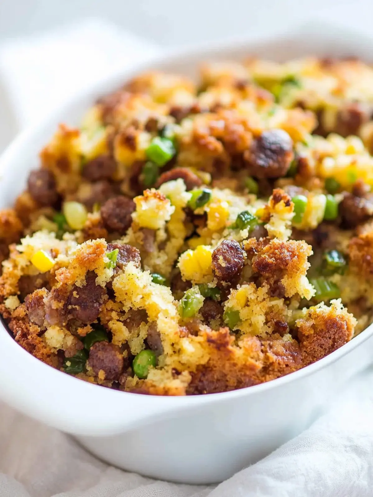 Savory Cornbread Dressing with Sausage for a Cozy Holiday Feast 3 Cornbread Dressing with Sausage