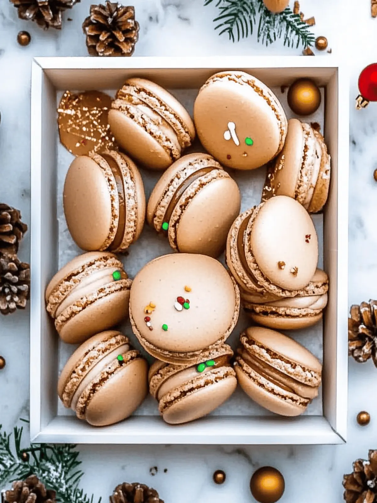 Gingerbread Macarons to Sweeten Your Holiday Celebration 5 Gingerbread Macarons