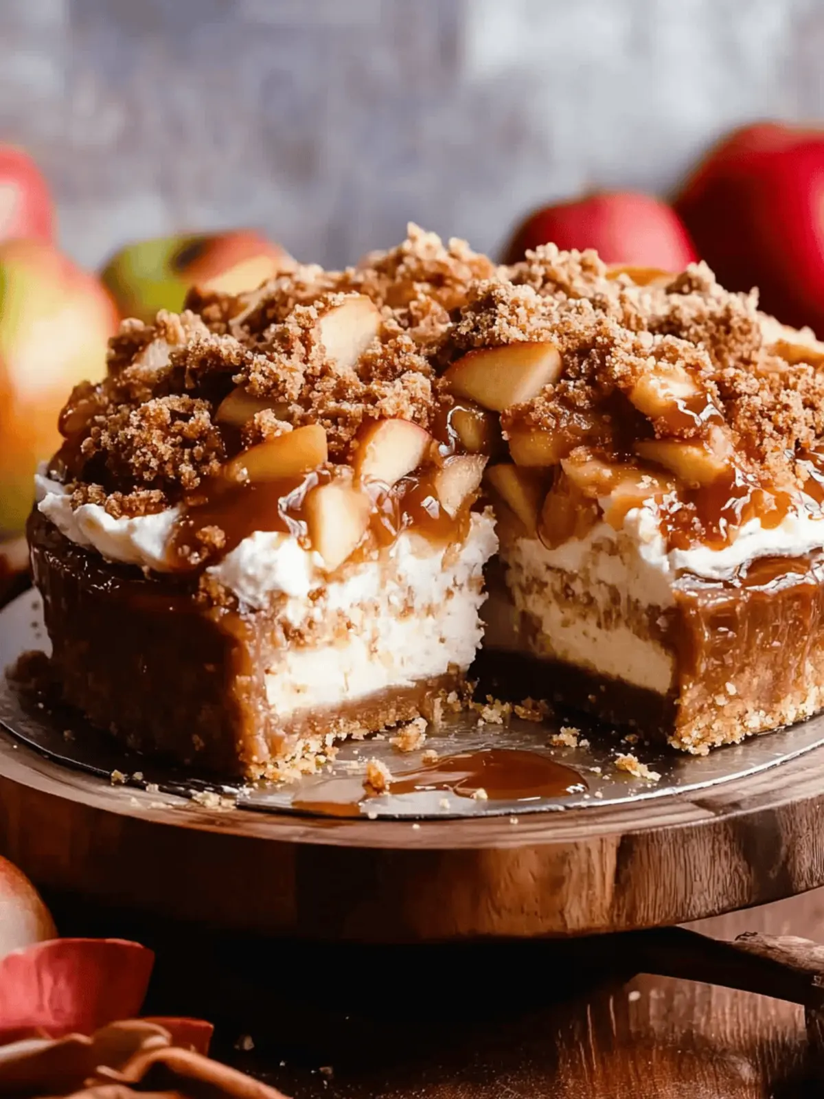 Decadent Salted Caramel Apple Pie Cheesecake Delight 5 salted caramel apple pie cheesecake