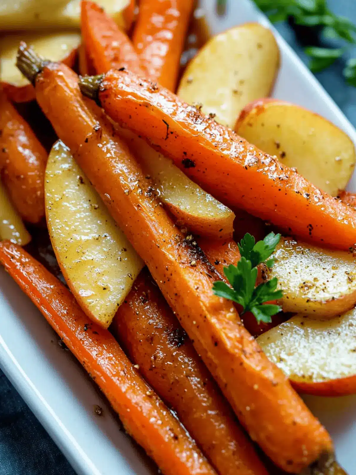 Maple Dijon Glazed Roasted Carrots and Apples for Cozy Nights 2 Maple Dijon Glazed Roasted Carrots and Apples