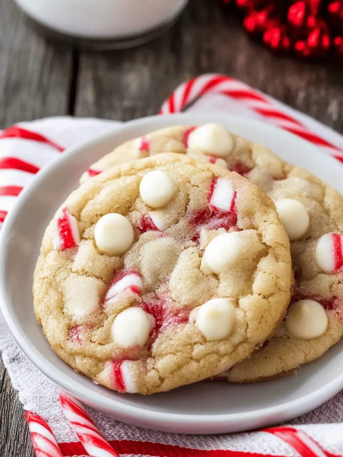 Decadent White Chocolate Candy Cane Cookies to Delight You 3 White Chocolate Candy Cane Cookies