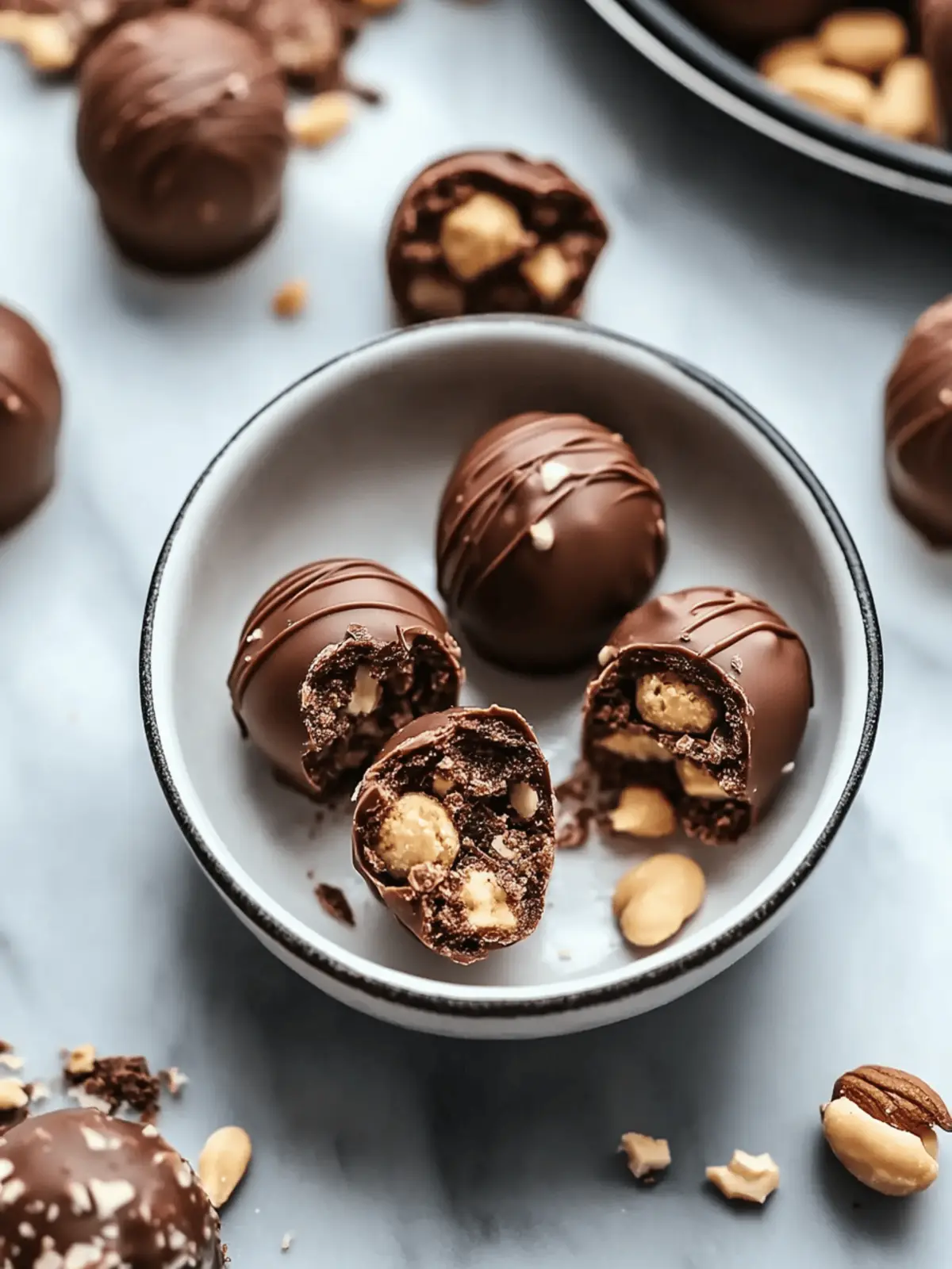 Indulge in Nutty Chocolate Ball Cookies with Creamy Bliss 5 Nutty Chocolate Ball Cookies