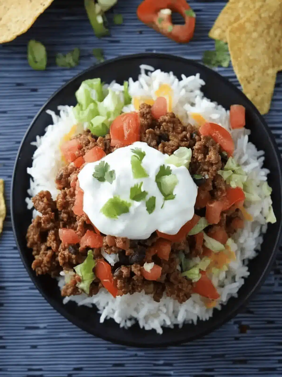 Savory Taco Rice Bowl: A Fun Twist on Dinner Tonight 5 Taco Rice