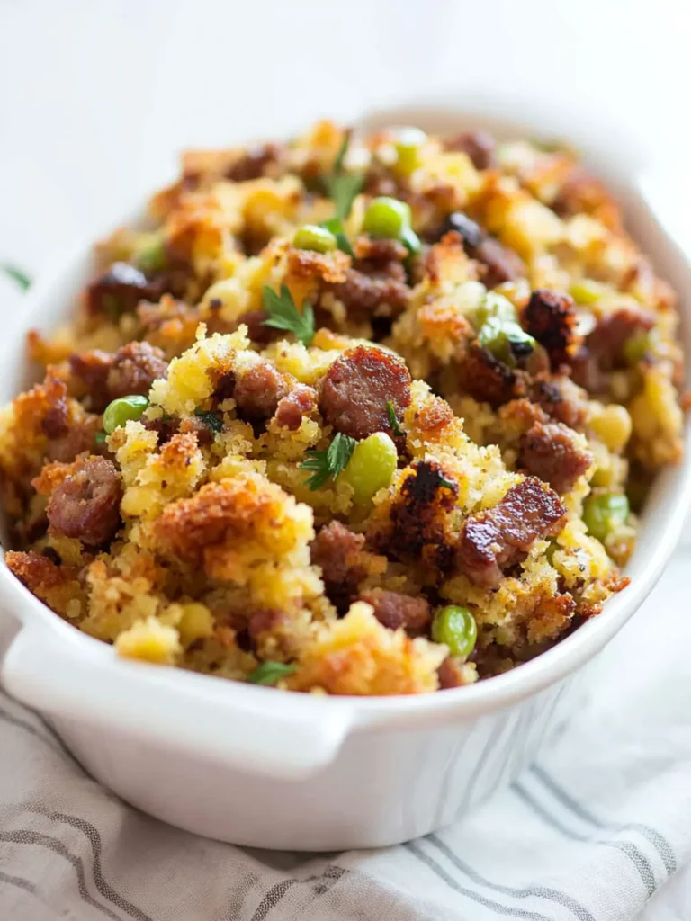 Cornbread Dressing with Sausage