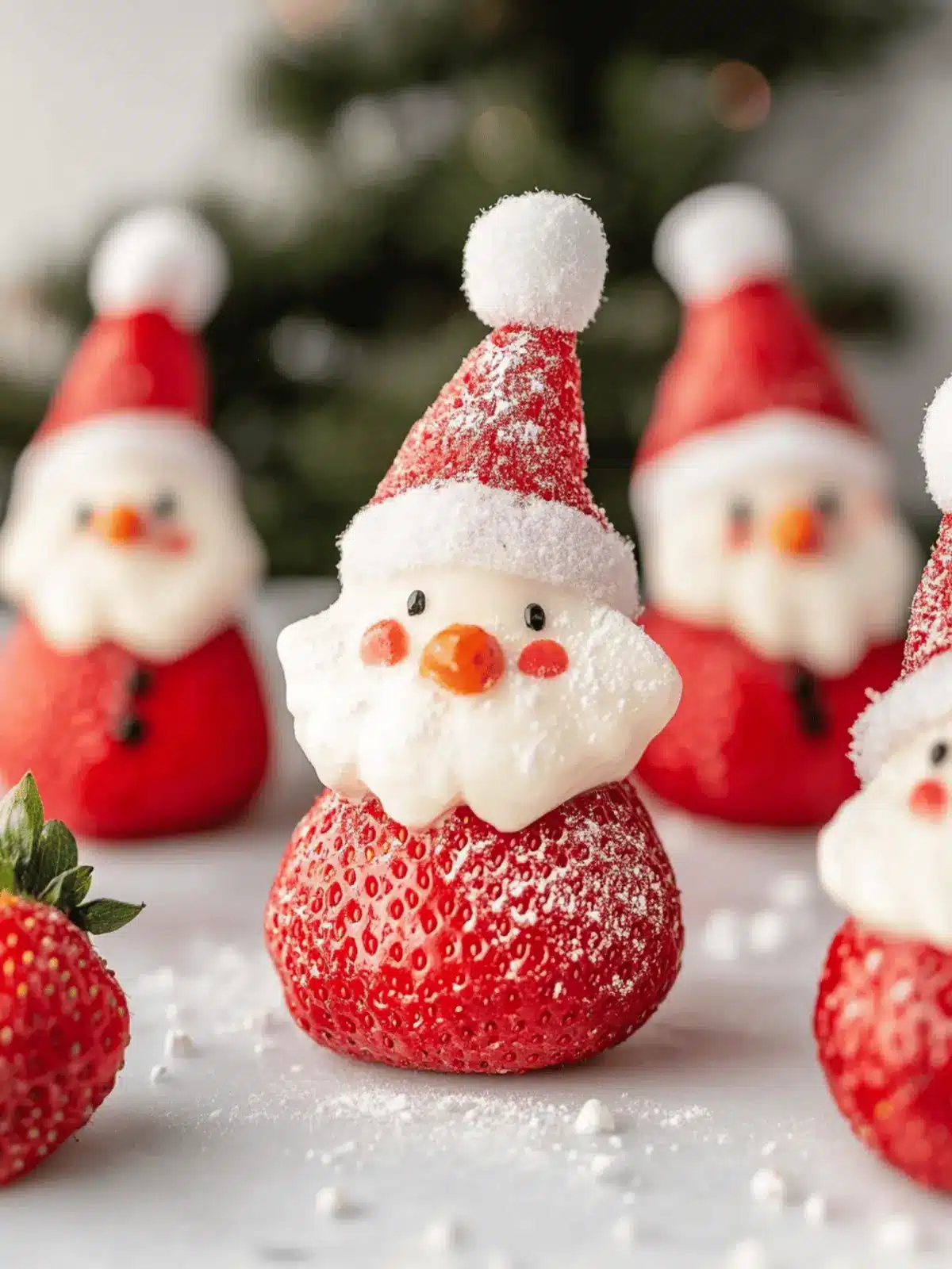 Delightful Strawberry Santas: No-Bake Holiday Treats You’ll Love 4 Strawberry Santas