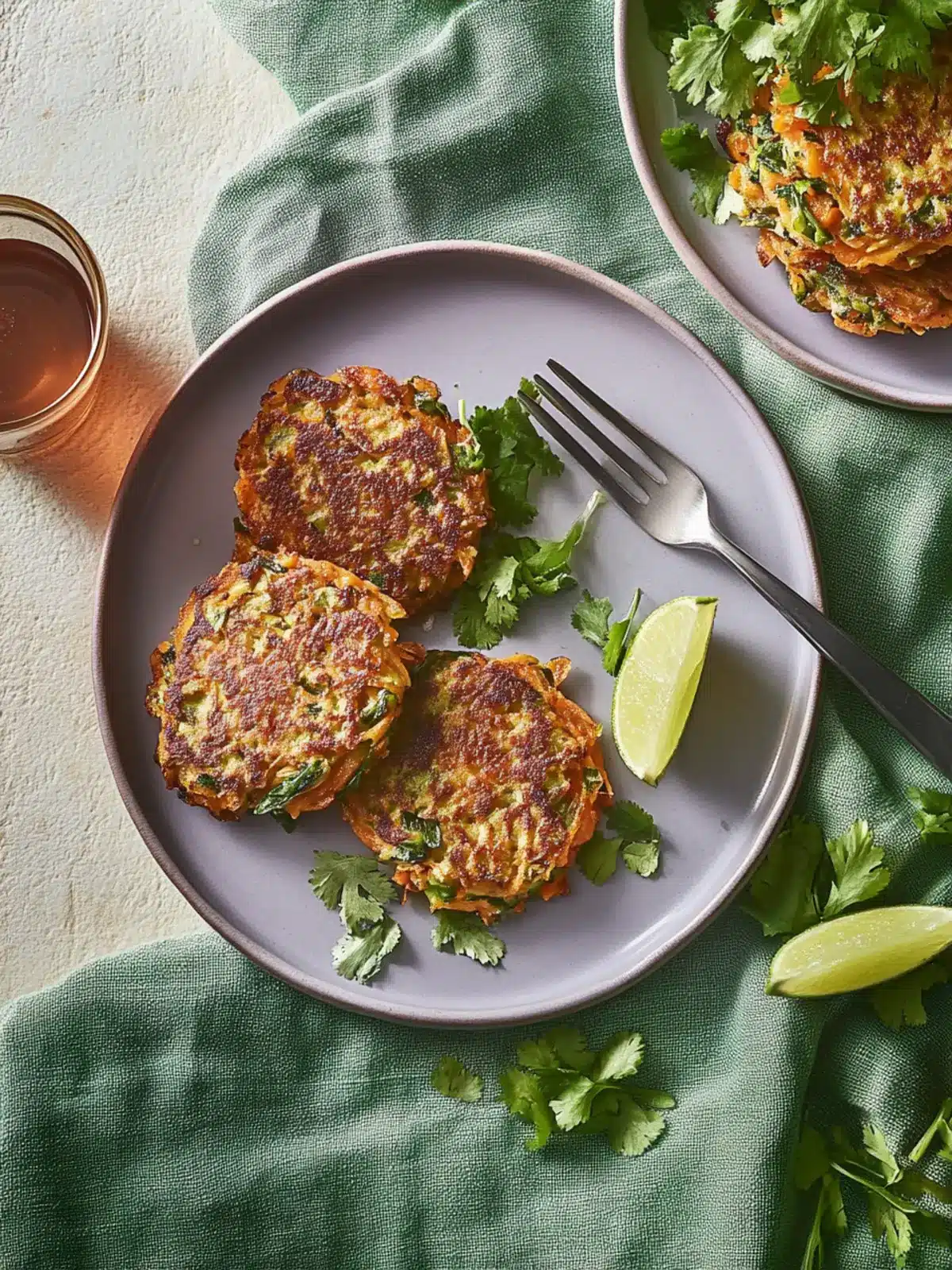 Savory Carrot and Coriander Fritters for Quick Delicious Lunches 2 Carrot and coriander fritters