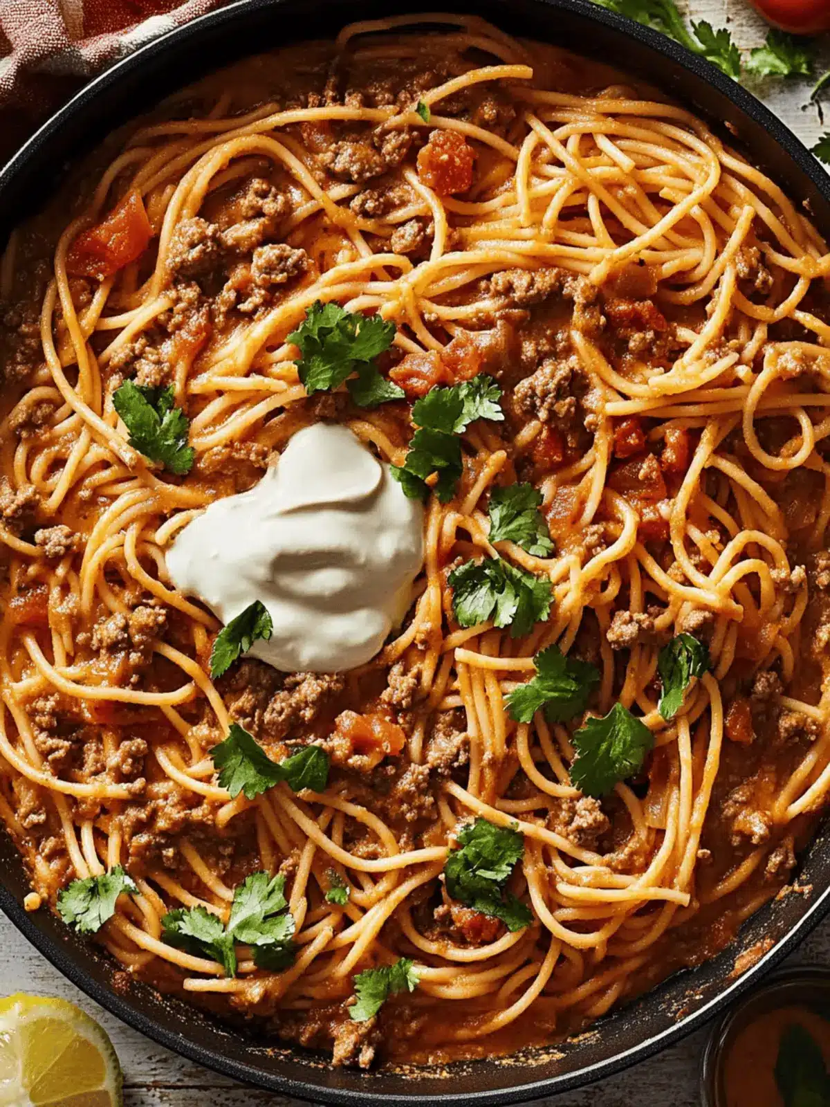 Taco Spaghetti: One-Pot Wonder for Quick Family Dinners 5 Taco Spaghetti