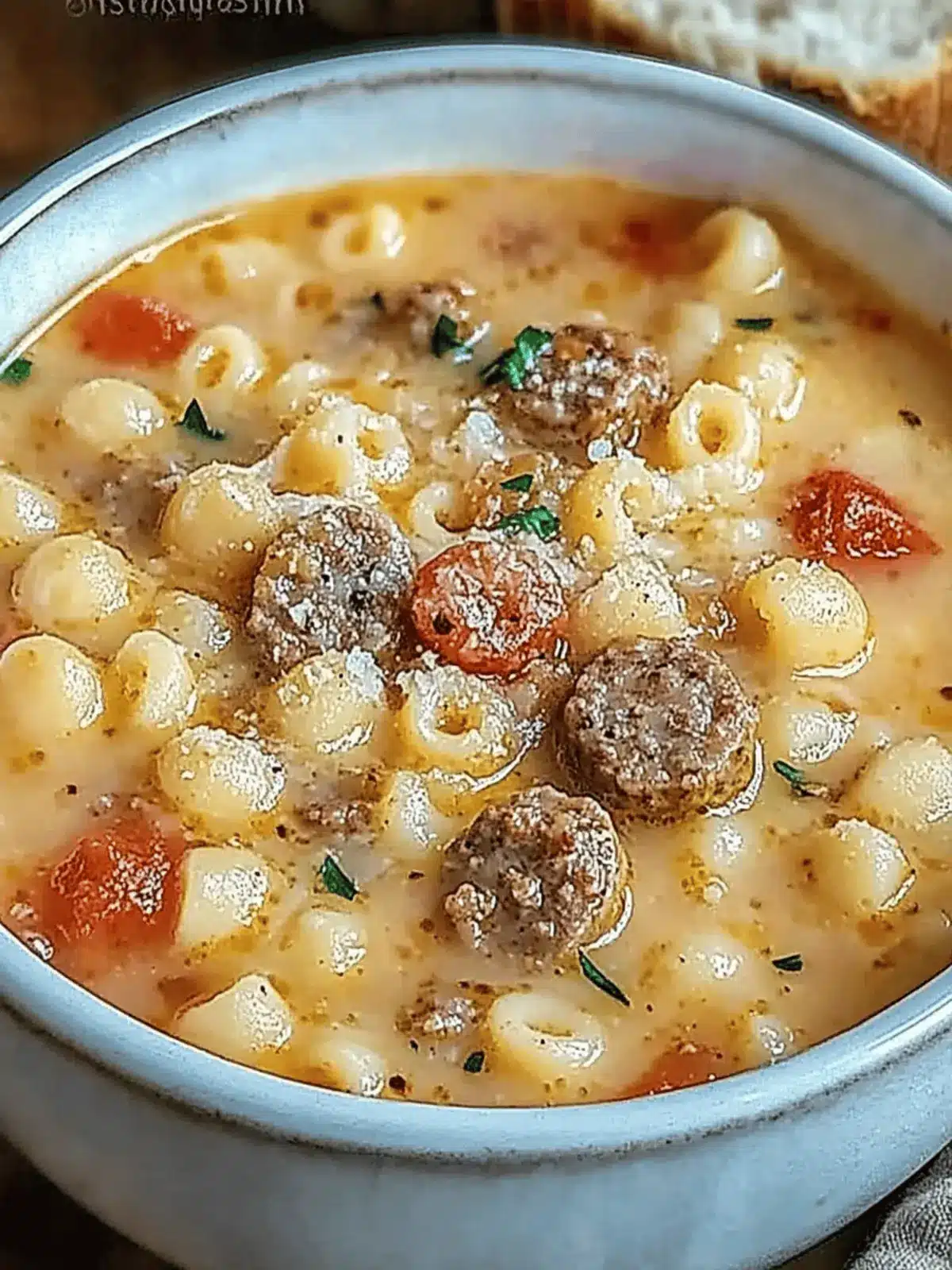 Creamy Parmesan Italian Sausage Ditalini Soup to Warm Your Soul 5 Parmesan Italian Sausage Ditalini Soup