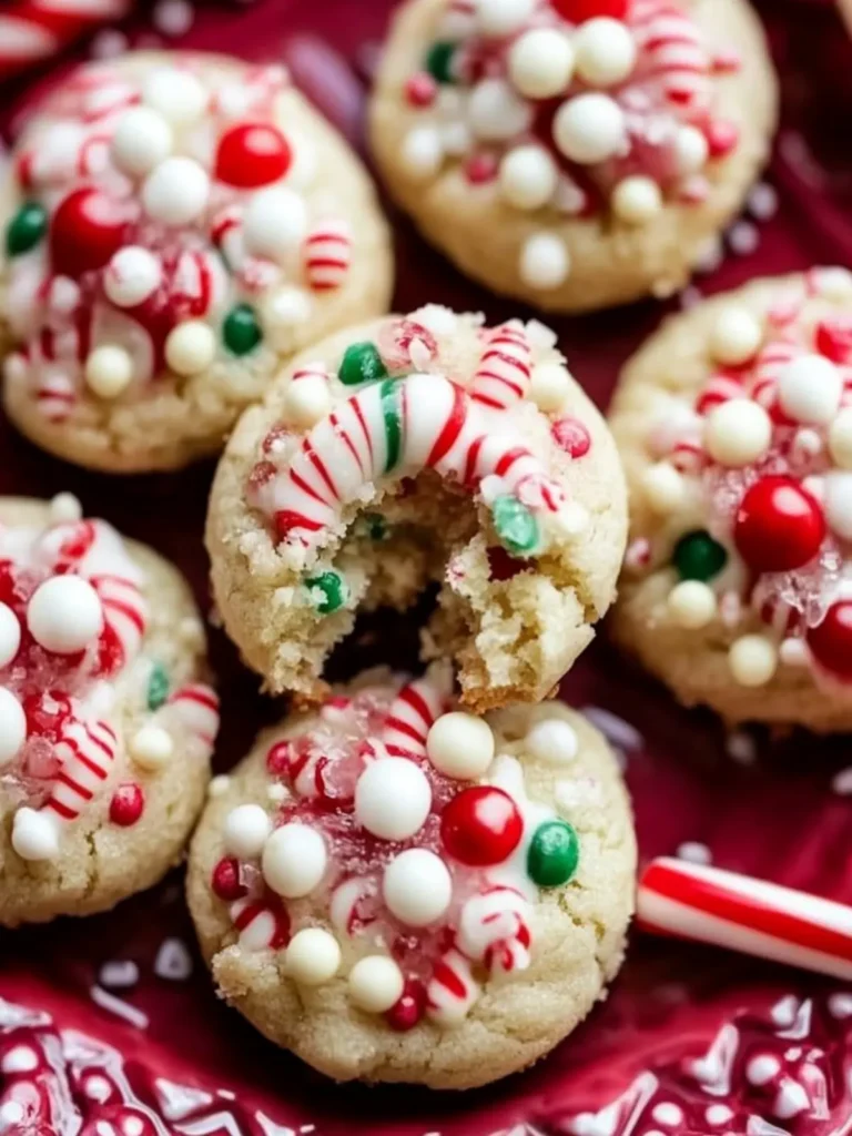 Candy Cane Kiss Cookies