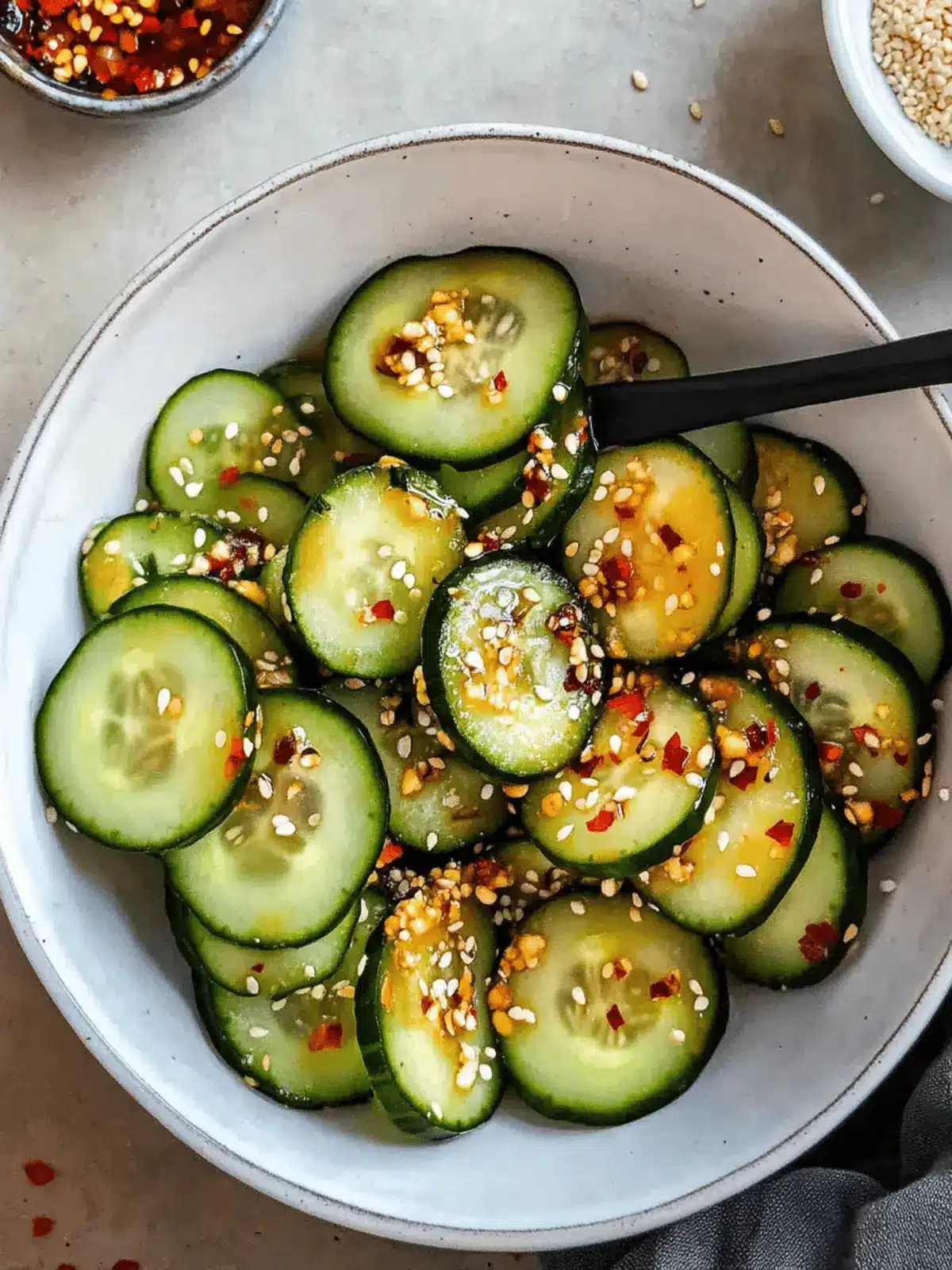 Zesty Spicy Asian Cucumber Salad: A Refreshing Vegan Delight 2 Spicy Asian Cucumber Salad