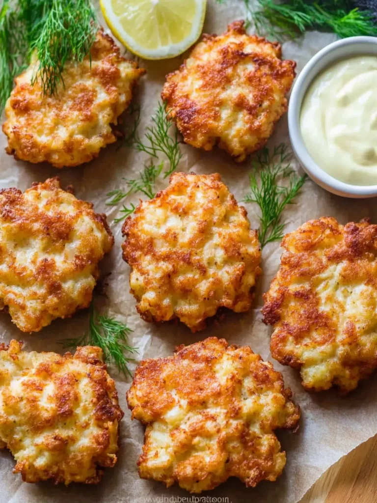 Cheesy Chicken Fritters