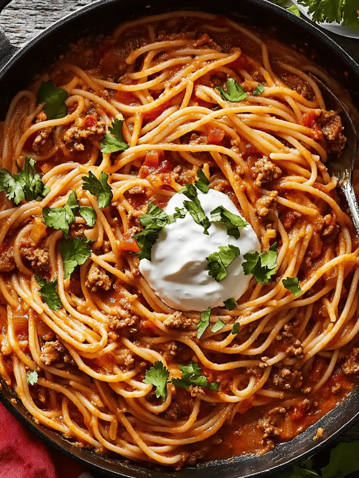 Taco Spaghetti: One-Pot Wonder for Quick Family Dinners 3 Taco Spaghetti