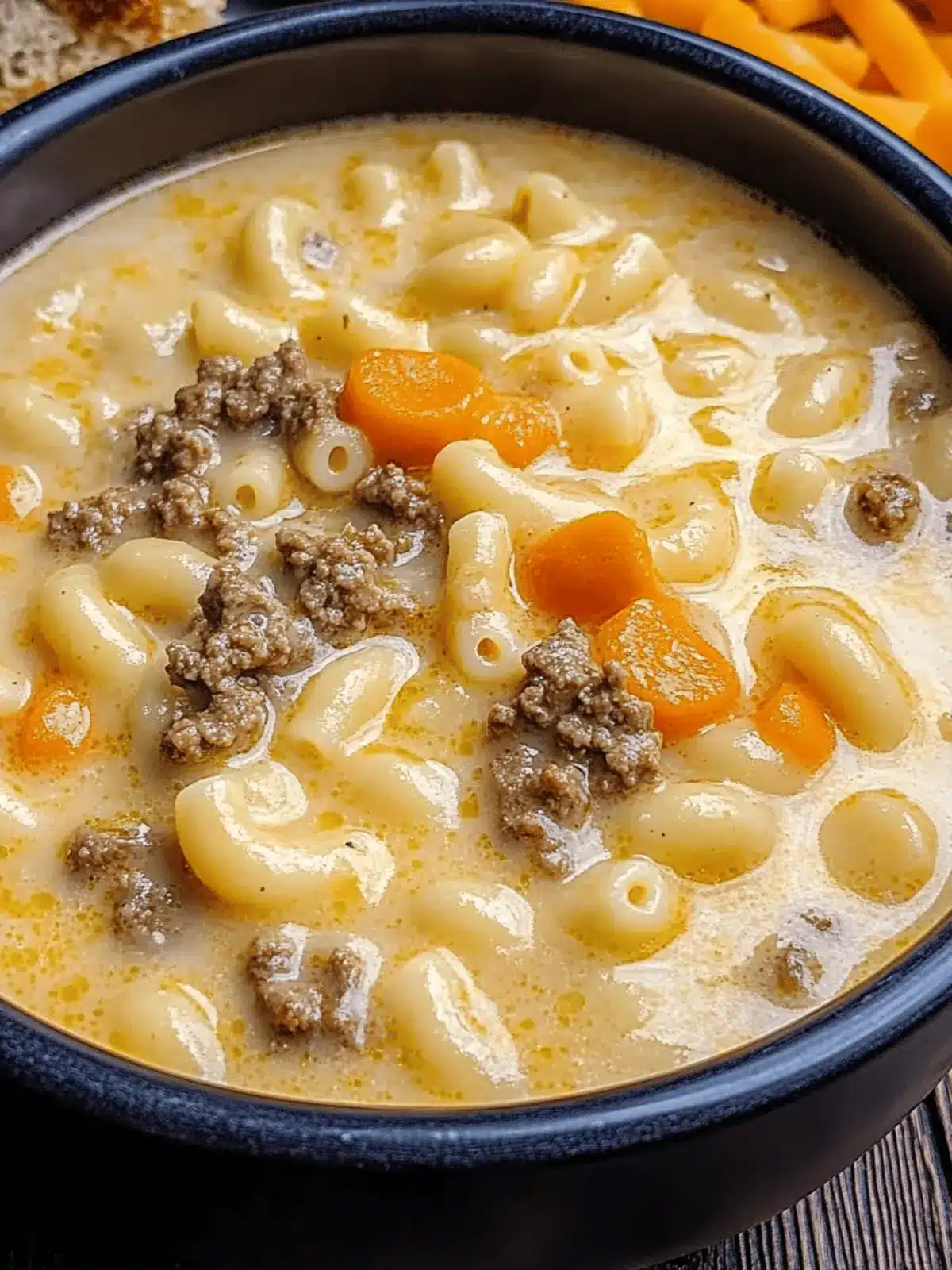 Cheeseburger Macaroni Soup: Comfort in Every Creamy Spoonful 2 Cheeseburger Macaroni Soup