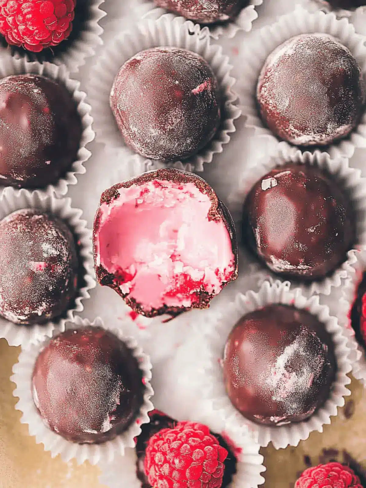 Delicious Raspberry Truffles: A Sweet Homemade Delight 3 Raspberry Truffles