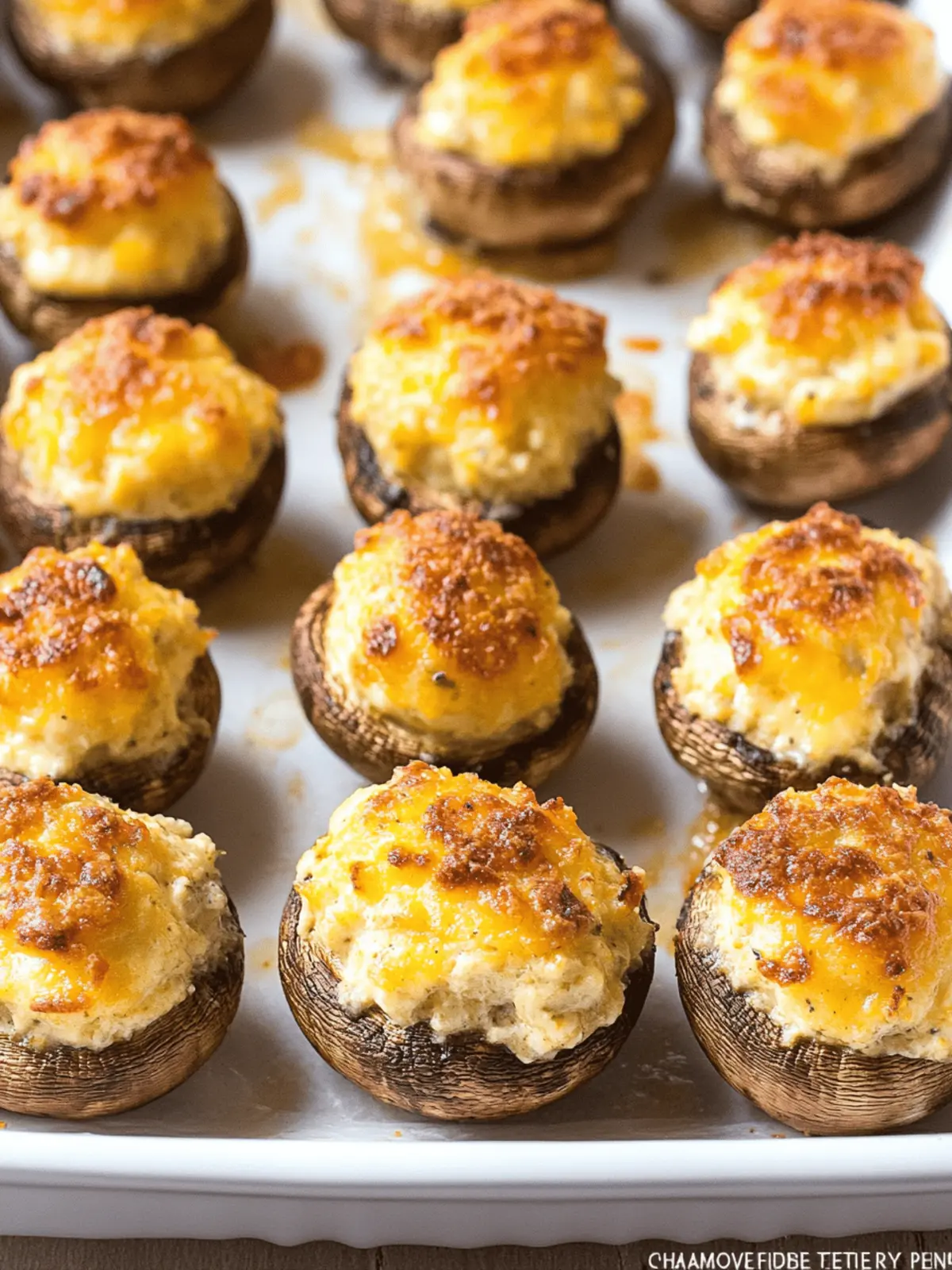 Cream Cheese Stuffed Mushrooms: A Cheesy Appetizer Delight 3 Cream Cheese Stuffed Mushrooms