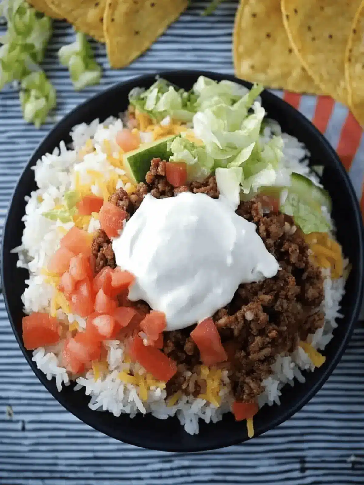 Savory Taco Rice Bowl: A Fun Twist on Dinner Tonight 3 Taco Rice